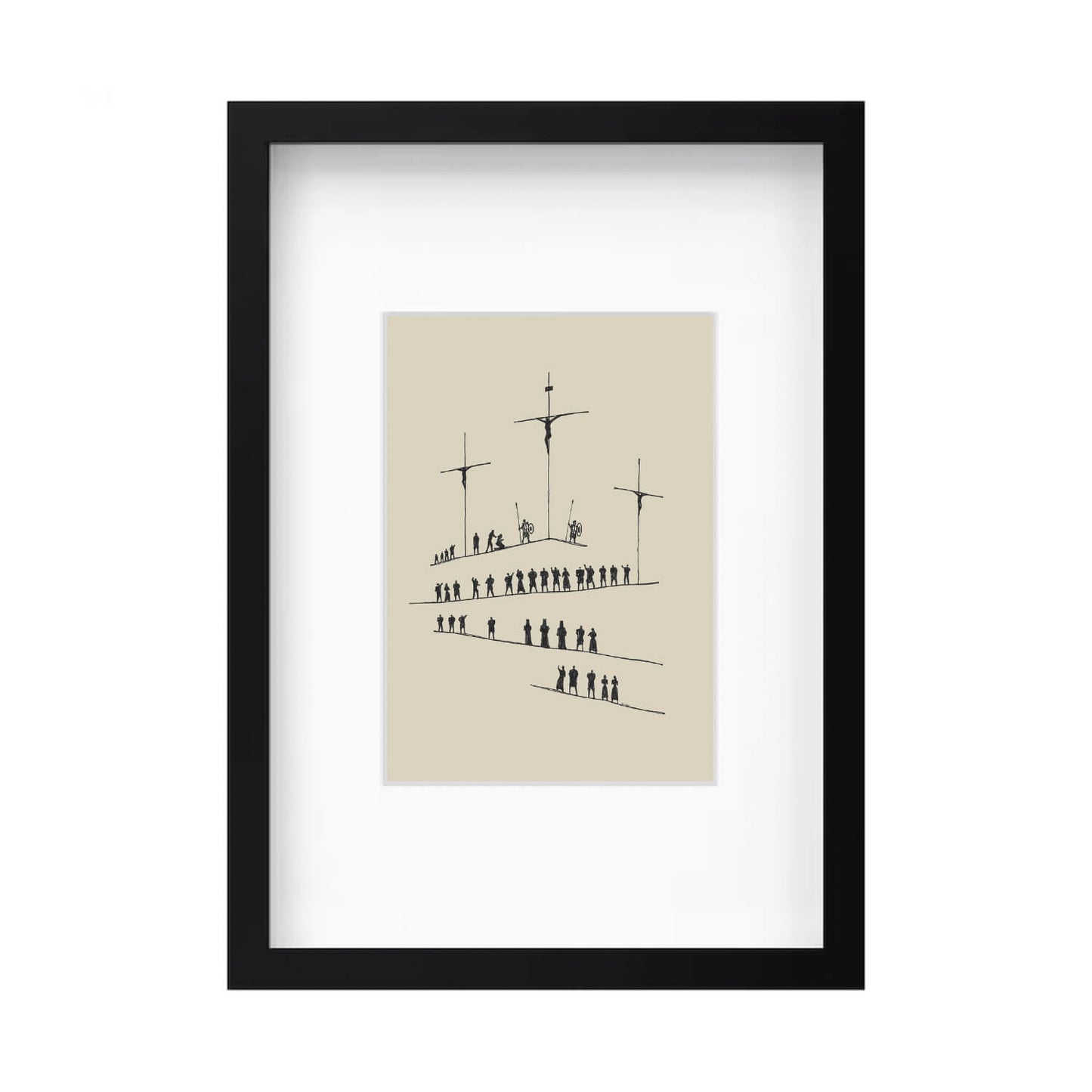 Calvary Cross Minimalist Sketch