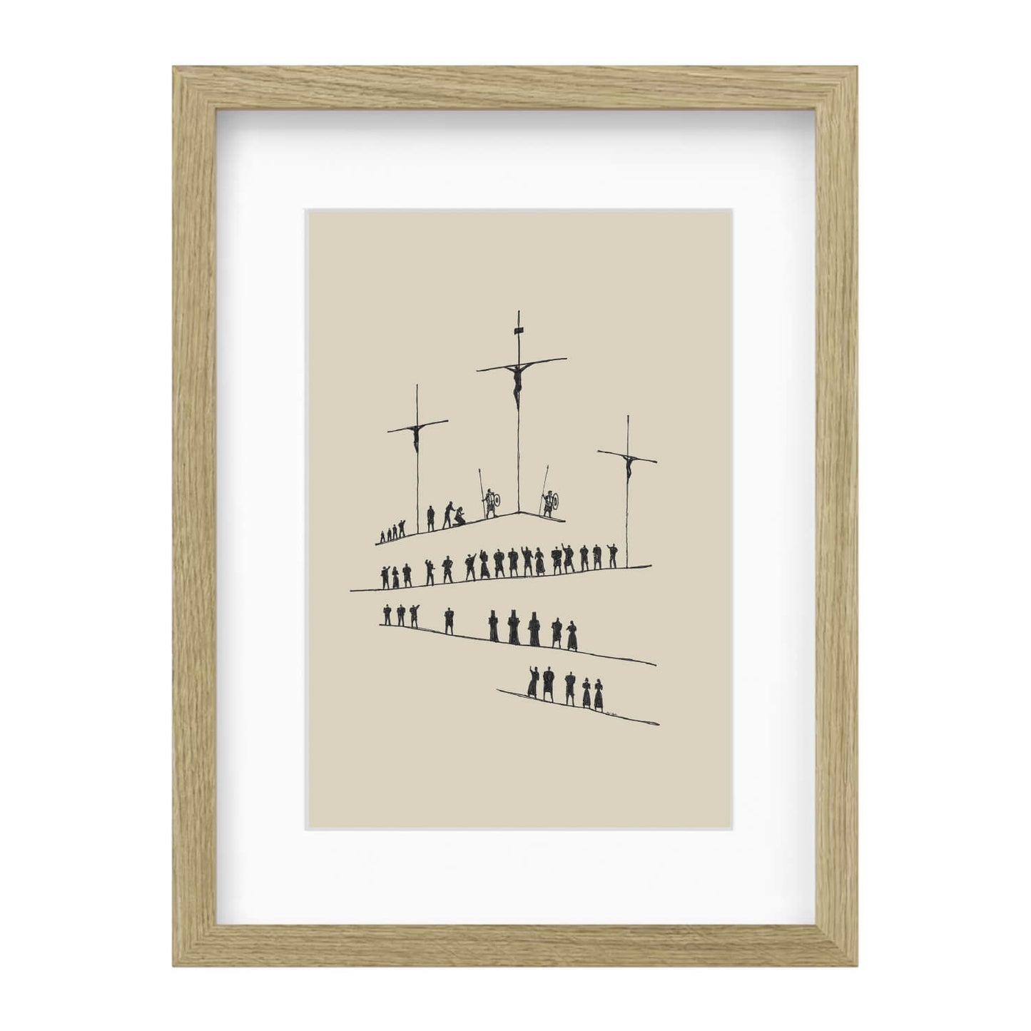 Calvary Cross Minimalist Sketch