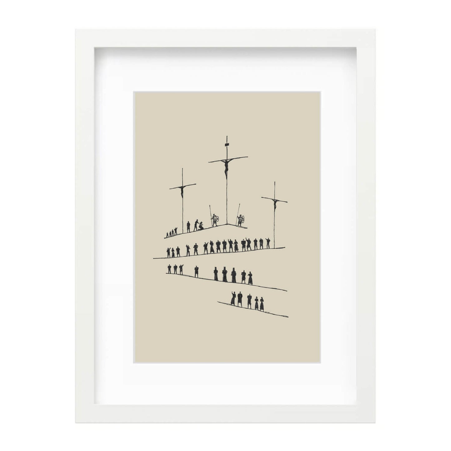 Calvary Cross Minimalist Sketch