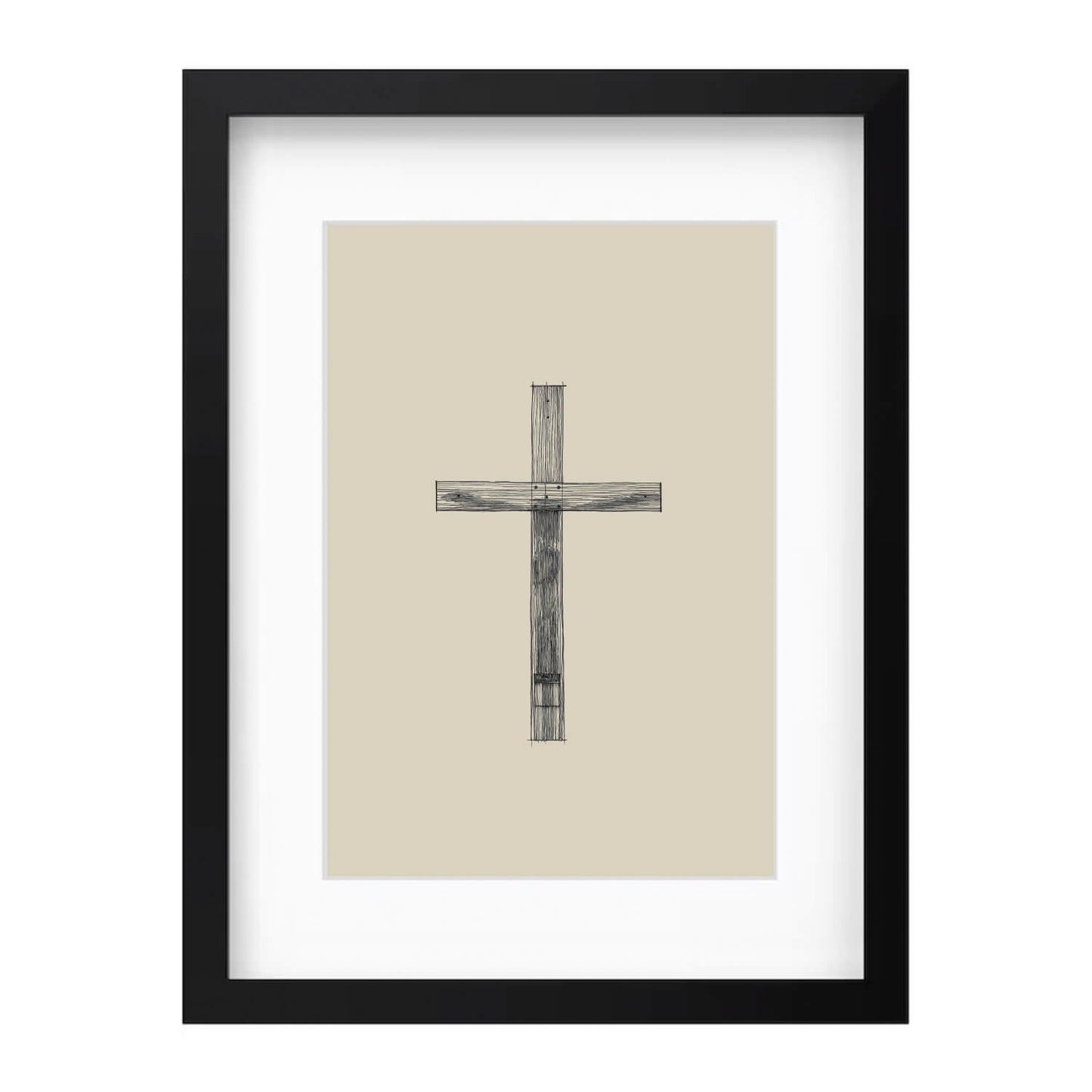 Cross Minimalist Sketch