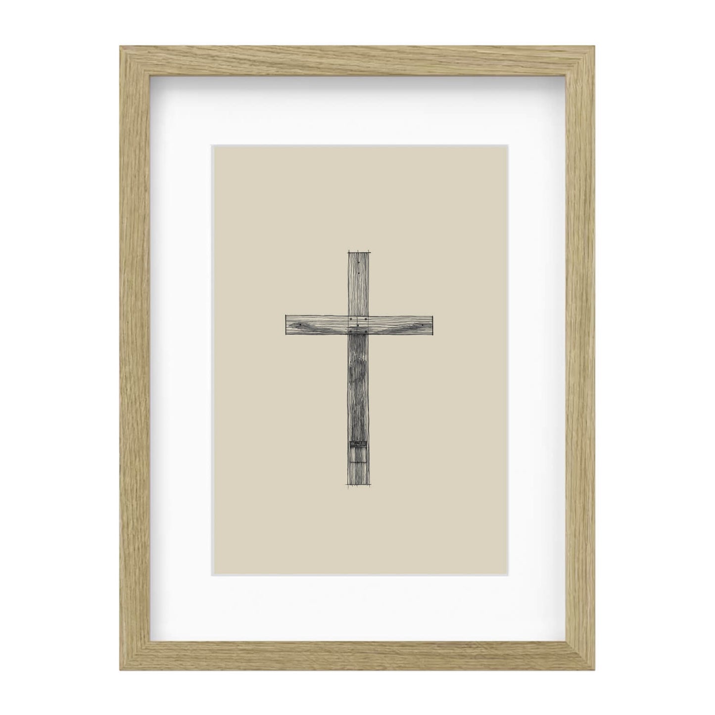 Cross Minimalist Sketch