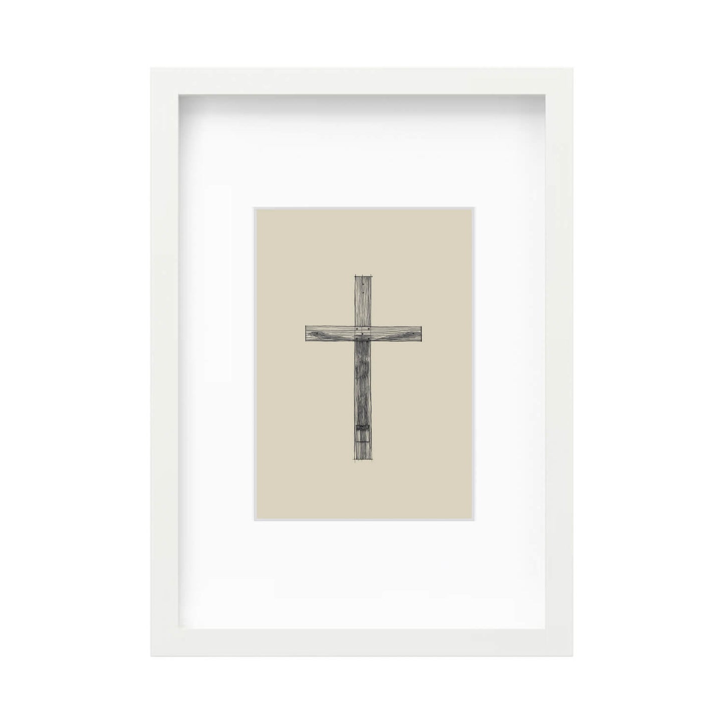 Cross Minimalist Sketch