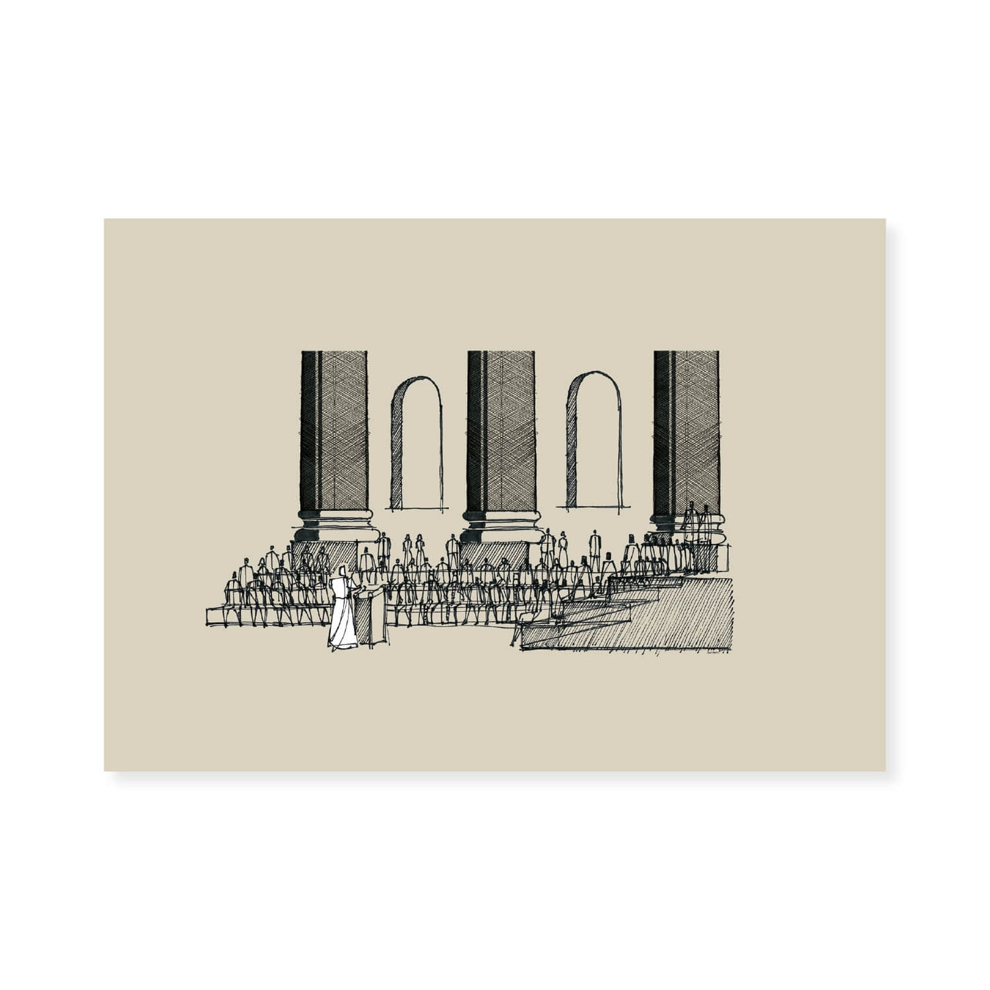 Jesus Teaching in the Synagogue on Sabbath