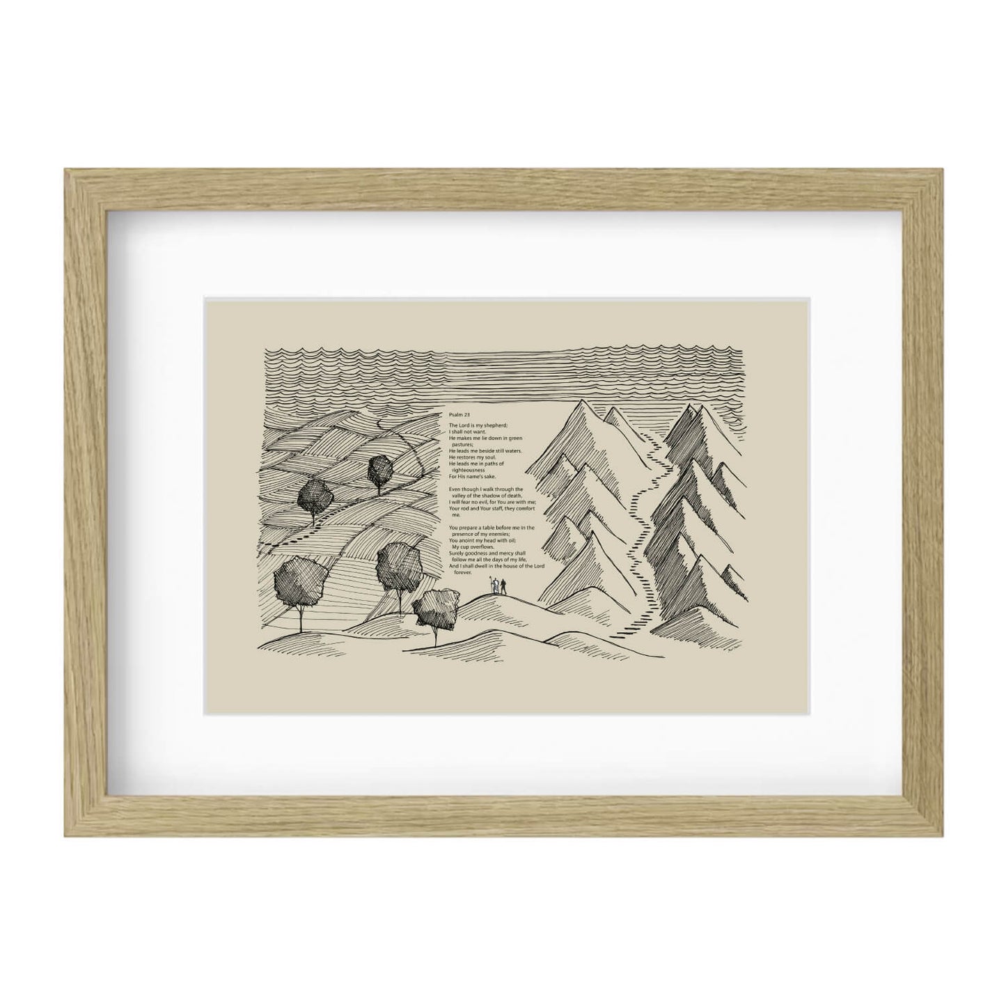 Psalm 23 Art Lord is My Shepherd