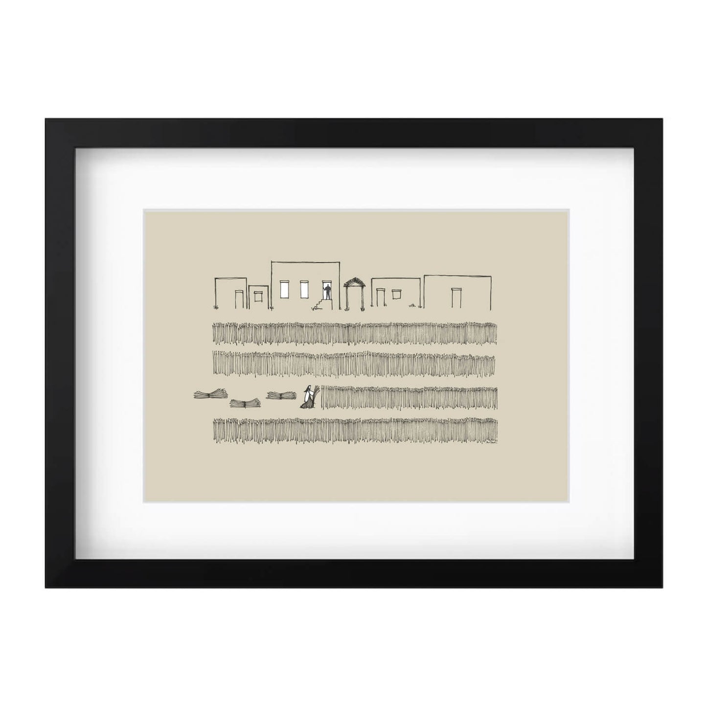 Ruth Gleaning in the Field & Boaz | Landscape