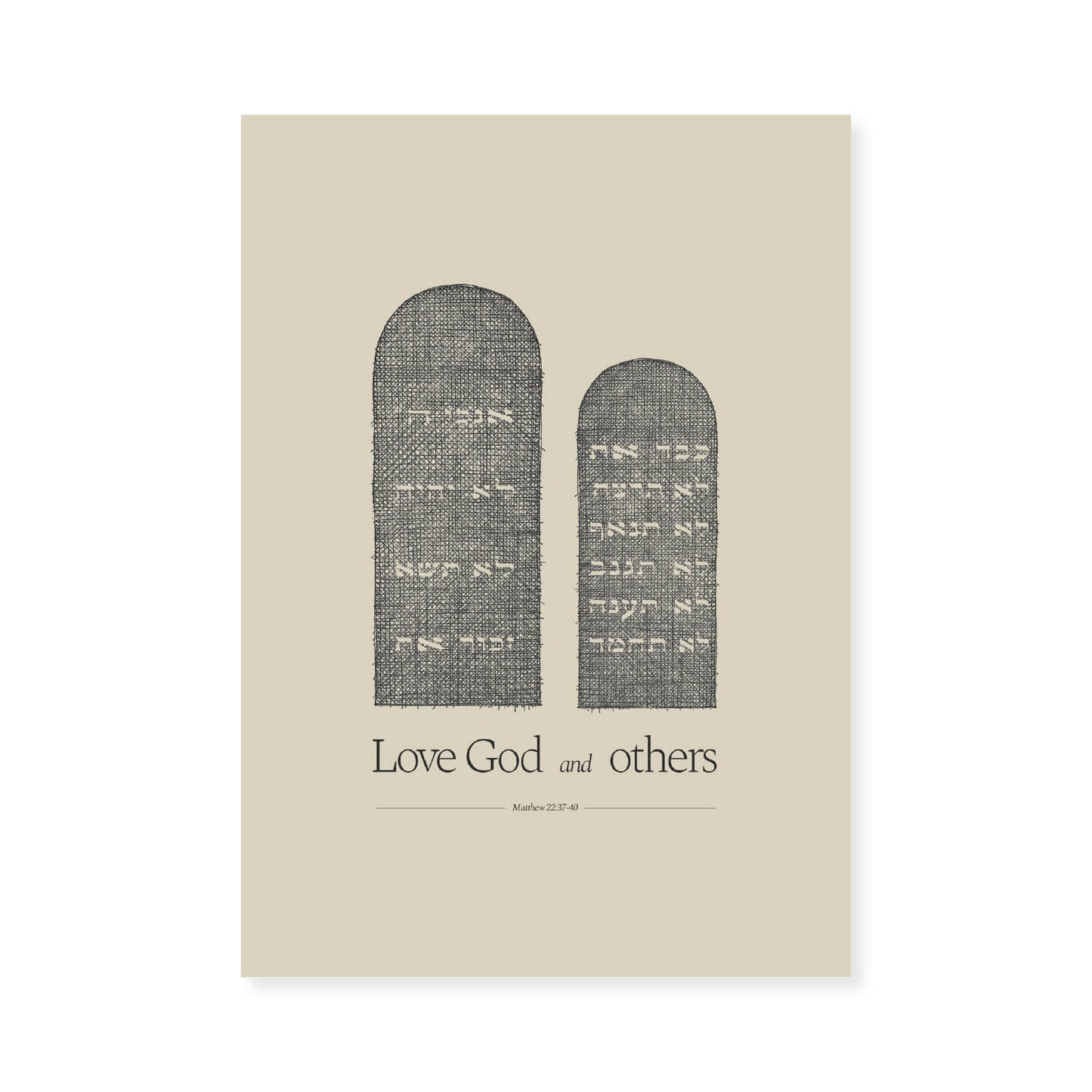 Ten Commandments Stone Tablets