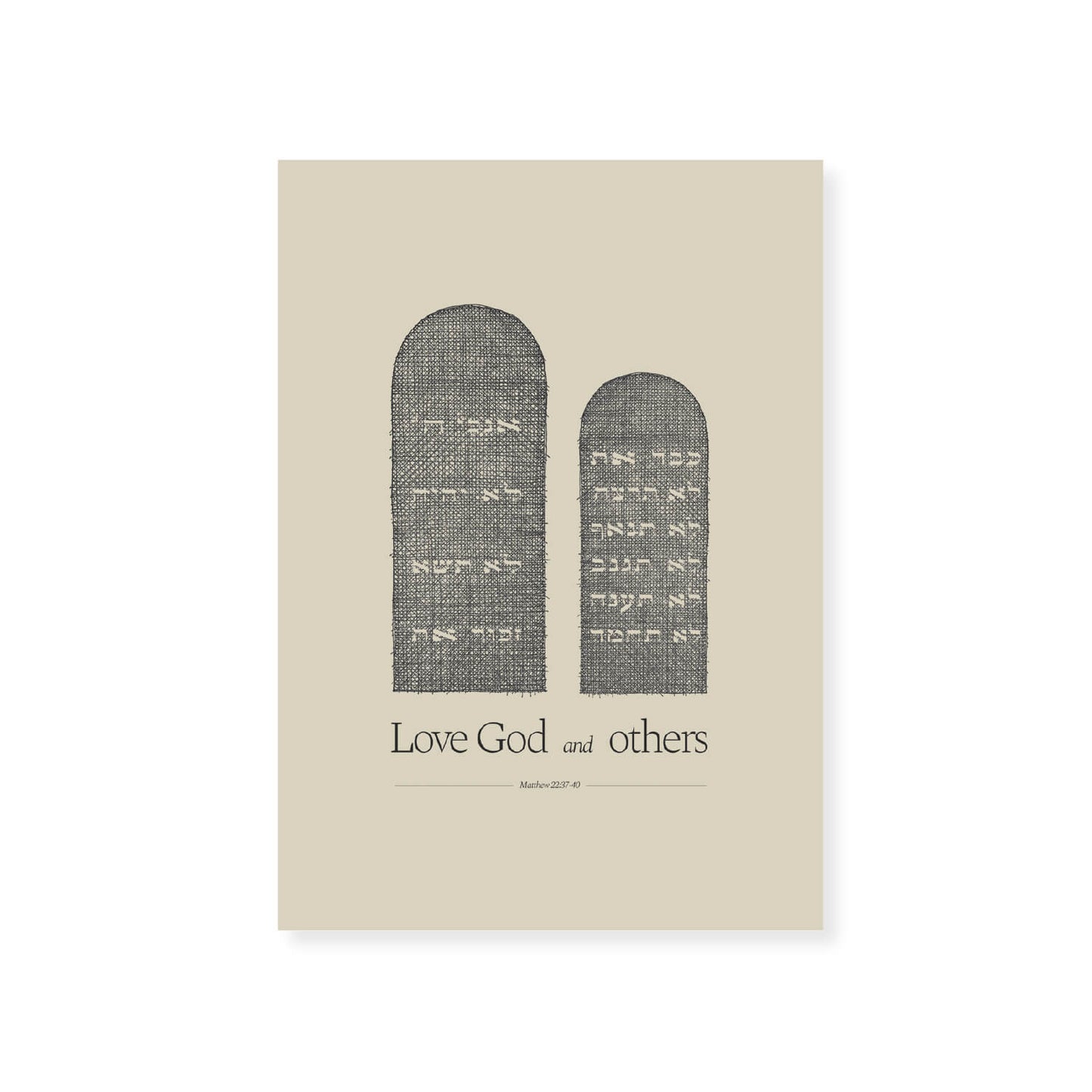 Ten Commandments Stone Tablets