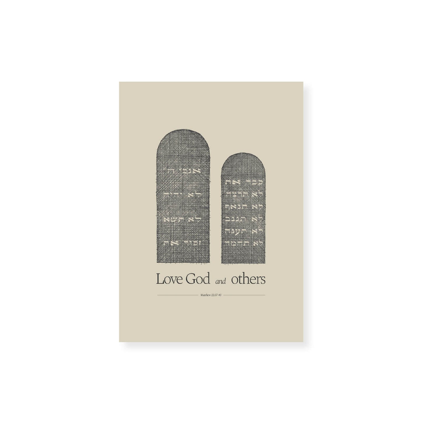 Ten Commandments Stone Tablets