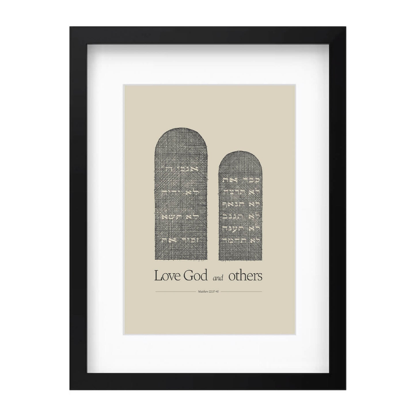 Ten Commandments Stone Tablets