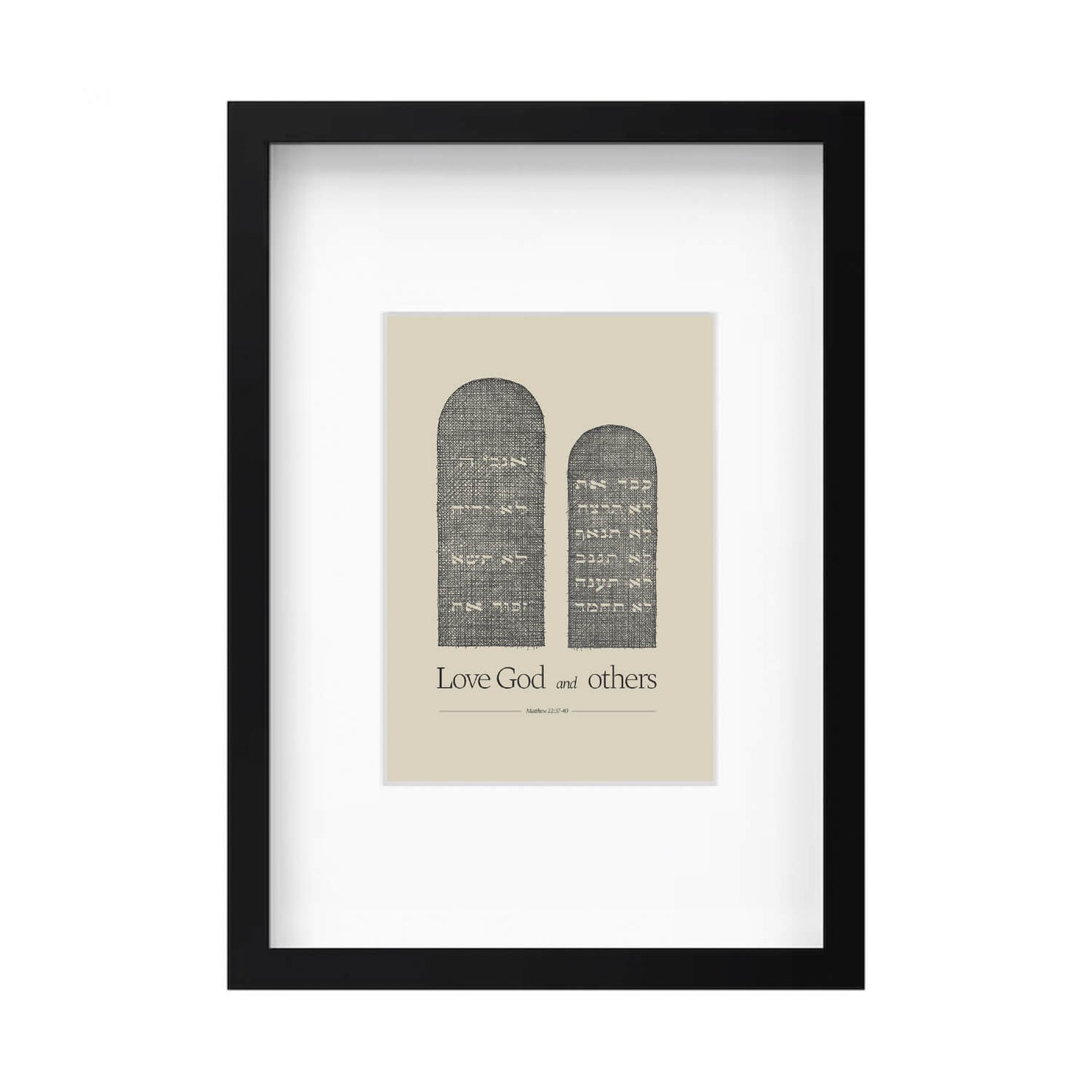 Ten Commandments Stone Tablets