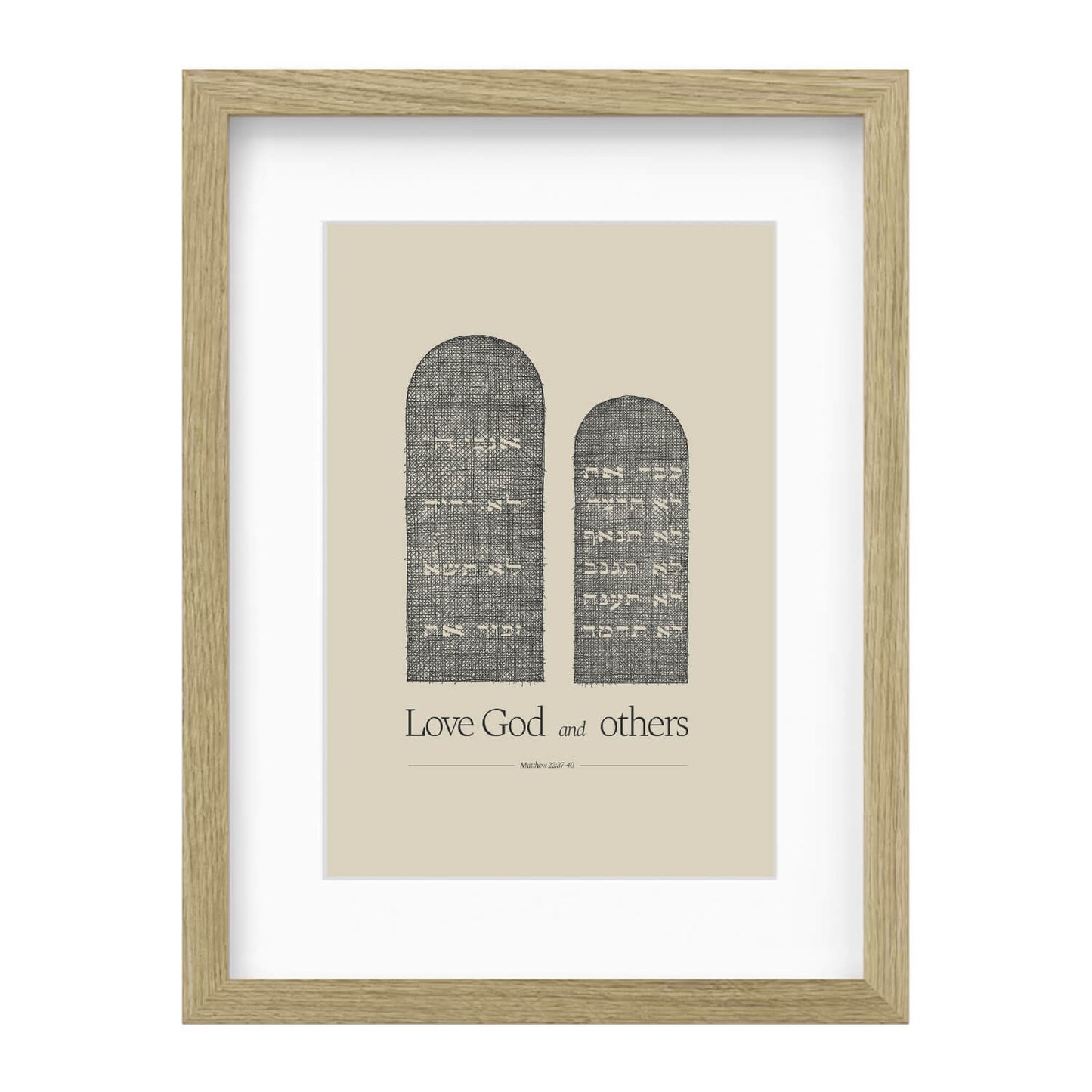 Ten Commandments Stone Tablets