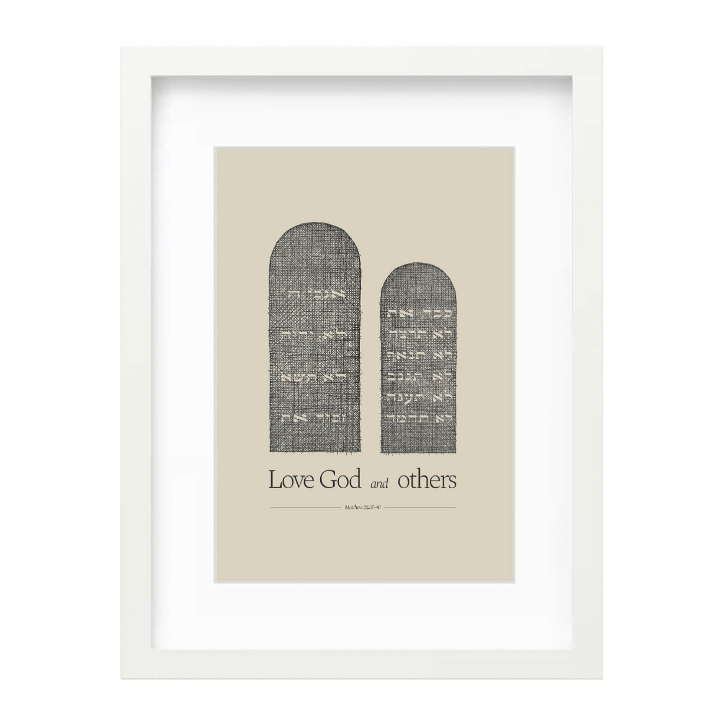 Ten Commandments Stone Tablets