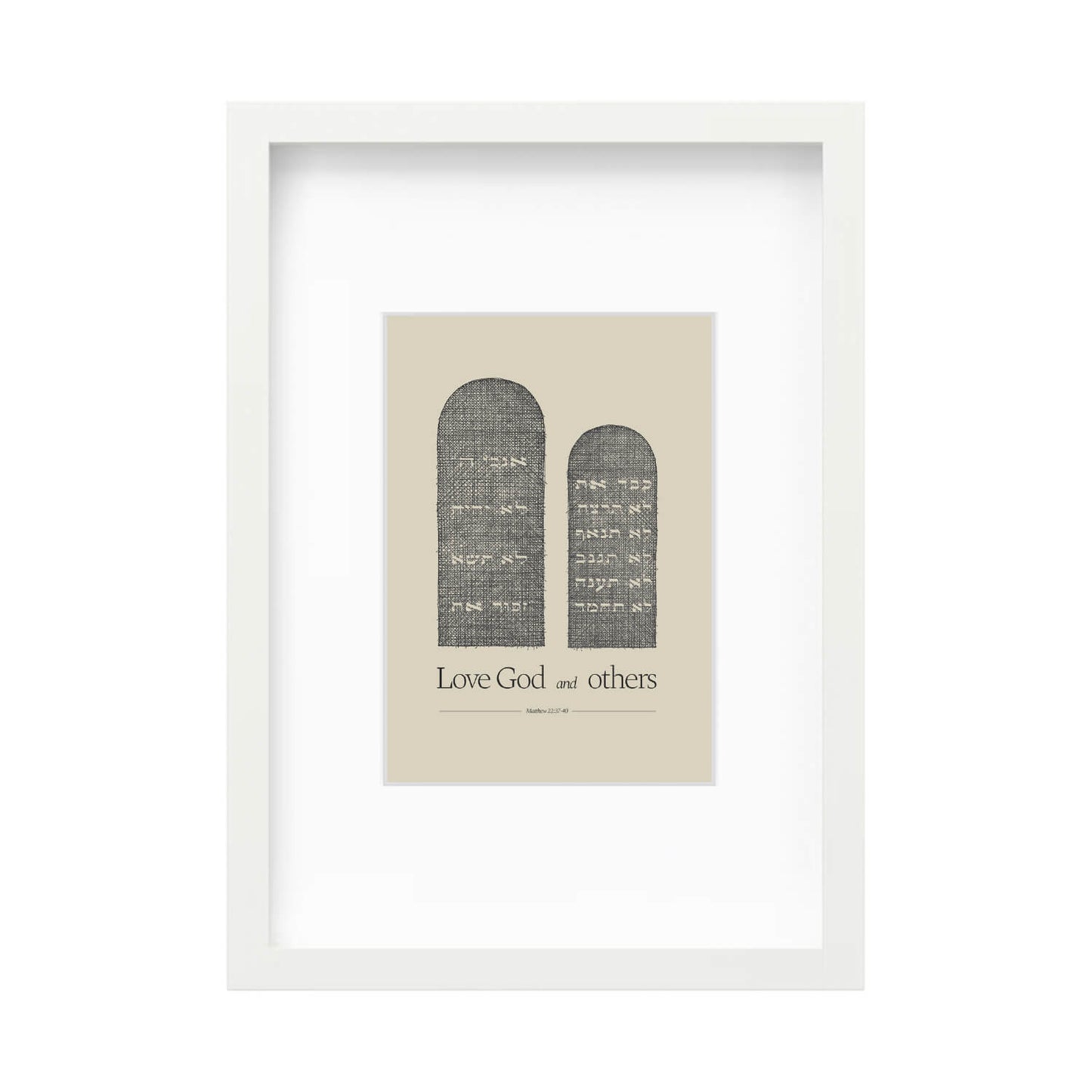 Ten Commandments Stone Tablets