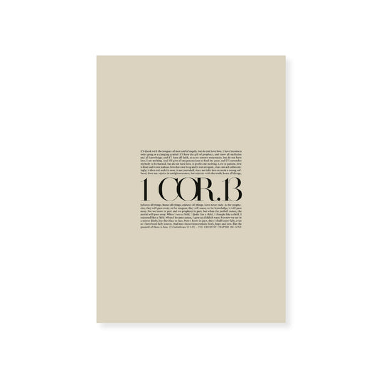 1 Corinthians 13 Full Chapter | Minimalist Design