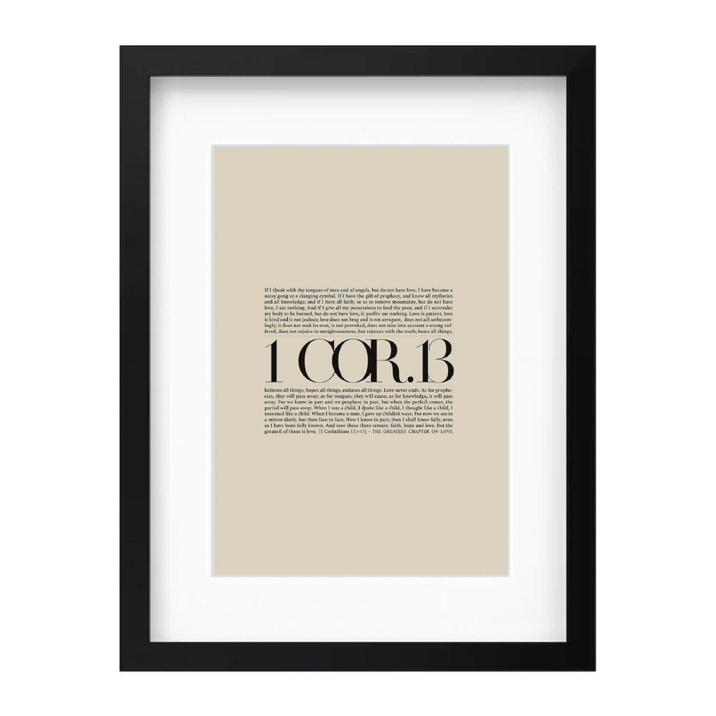 1 Corinthians 13 Full Chapter | Minimalist Design