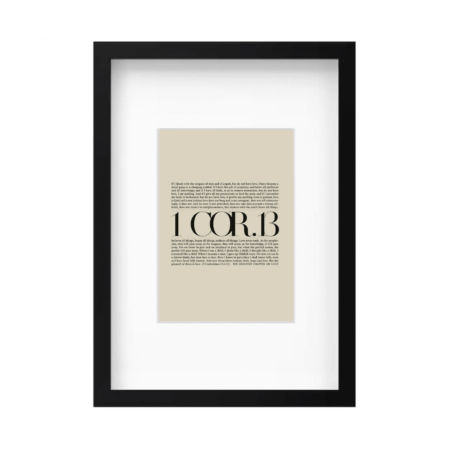 1 Corinthians 13 Full Chapter | Minimalist Design