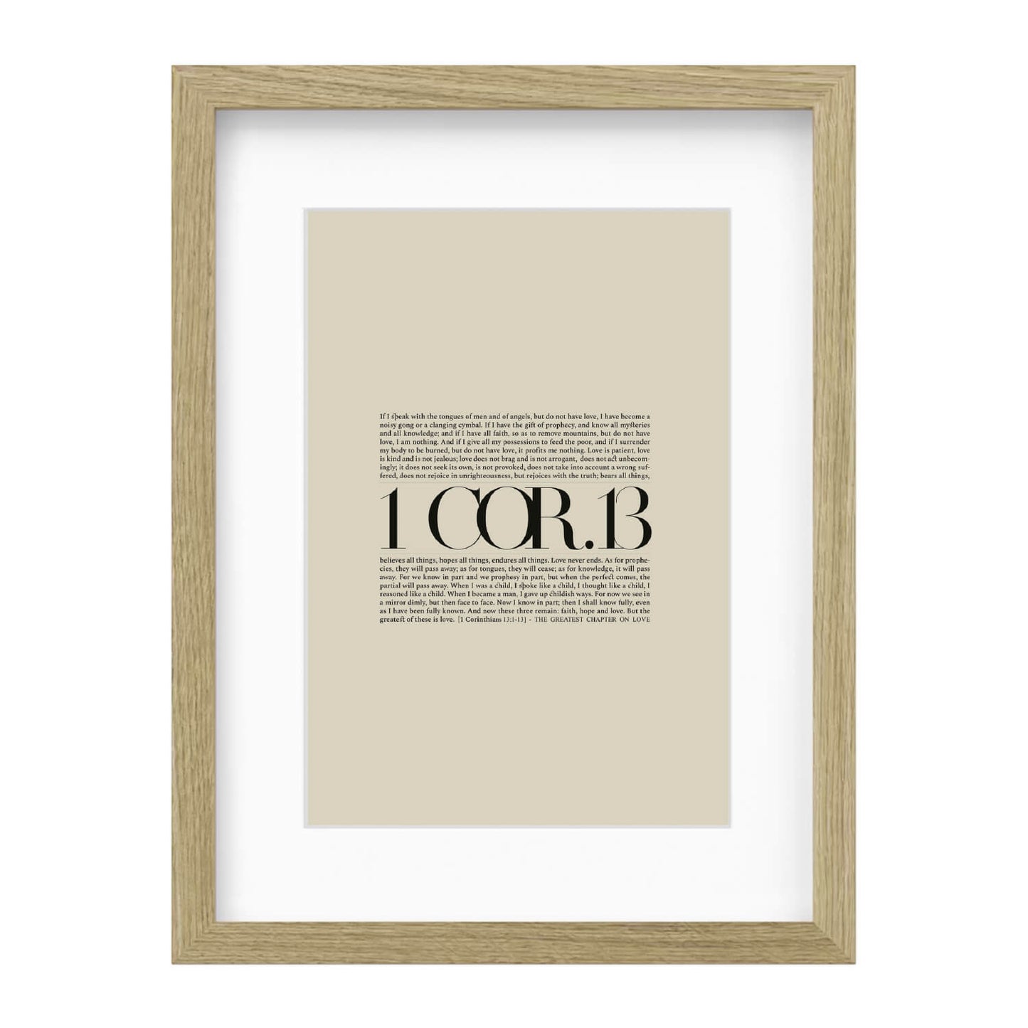 1 Corinthians 13 Full Chapter | Minimalist Design