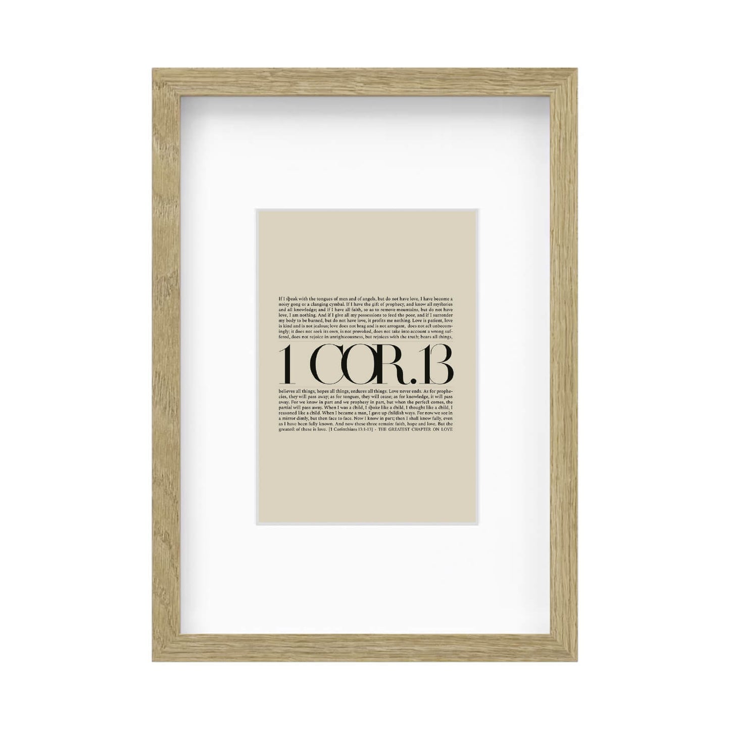 1 Corinthians 13 Full Chapter | Minimalist Design