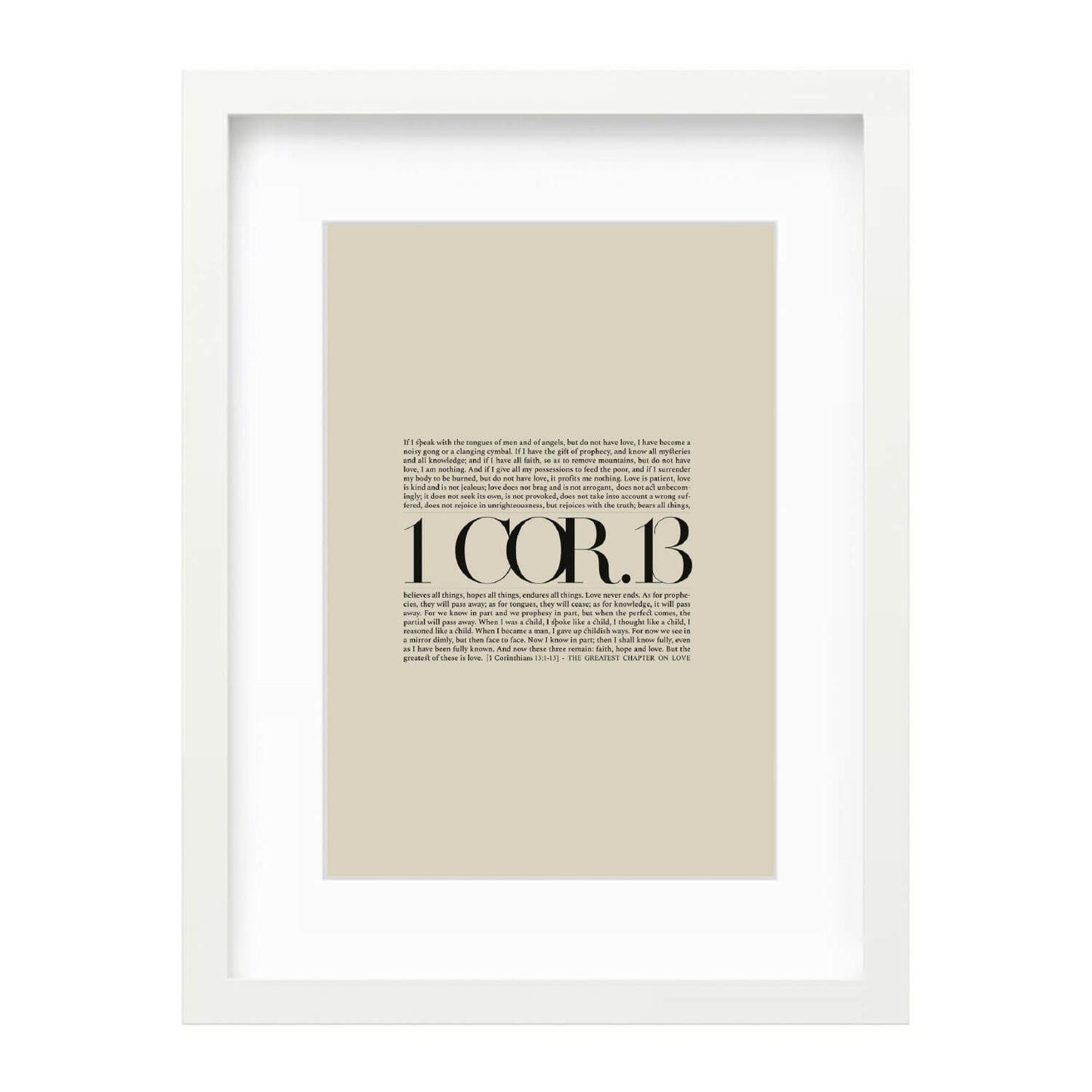 1 Corinthians 13 Full Chapter | Minimalist Design