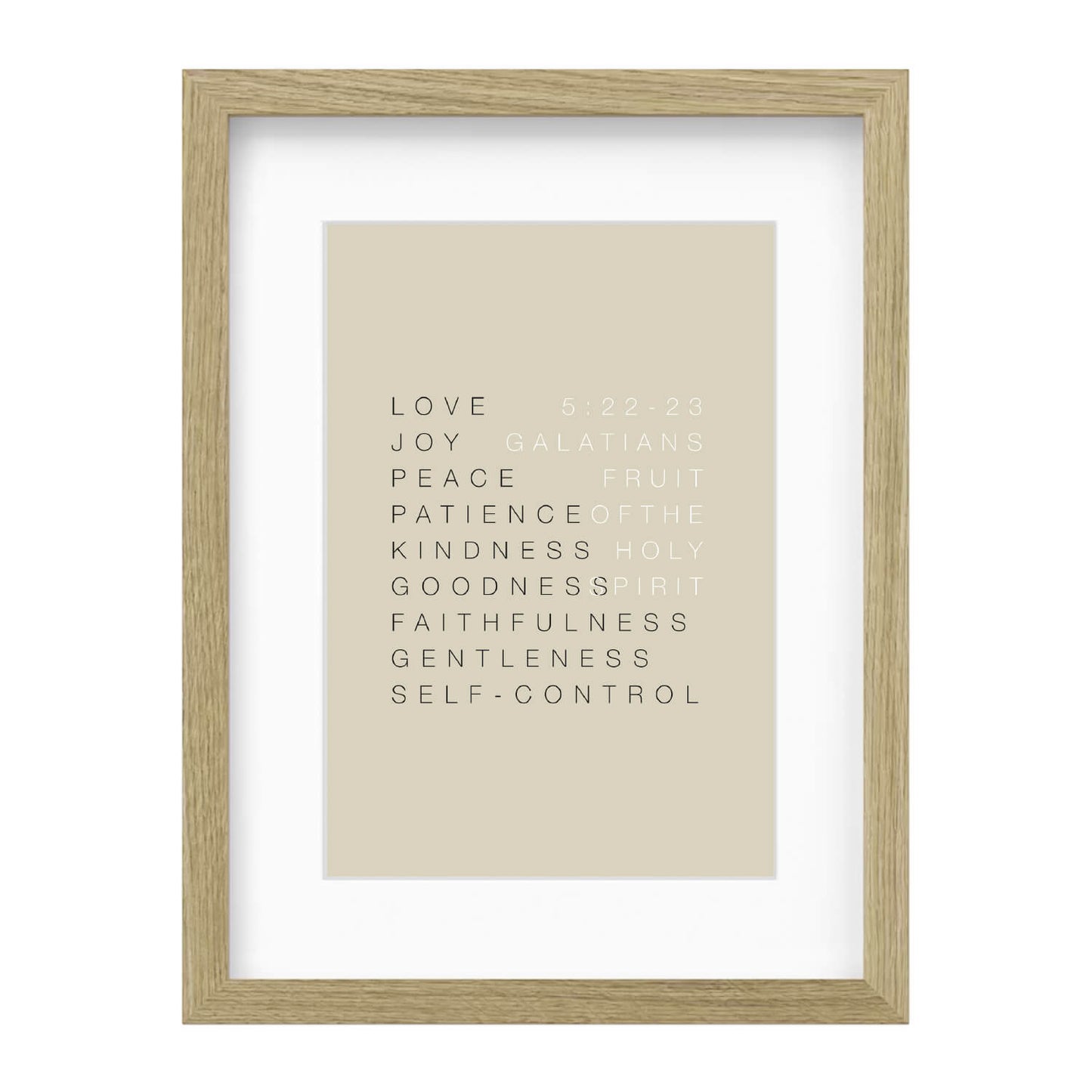 Fruit of the Spirit Wall Art 1 | Minimalist Design