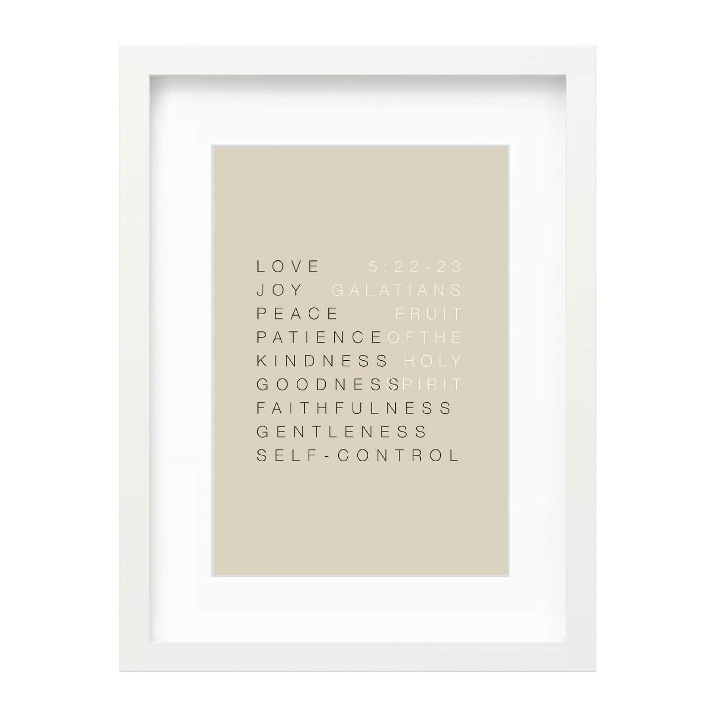 Fruit of the Spirit Wall Art 1 | Minimalist Design