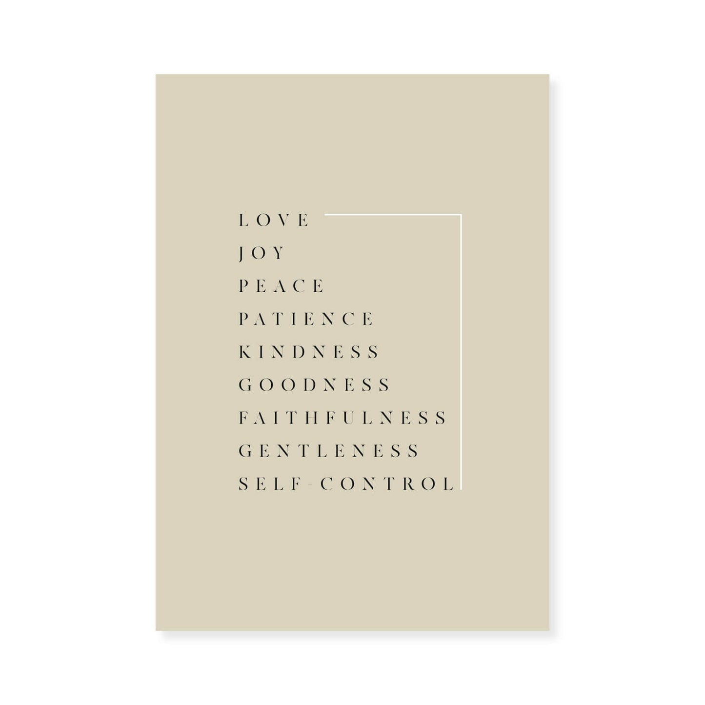 Fruit of the Spirit Wall Art 2 | Minimalist Design