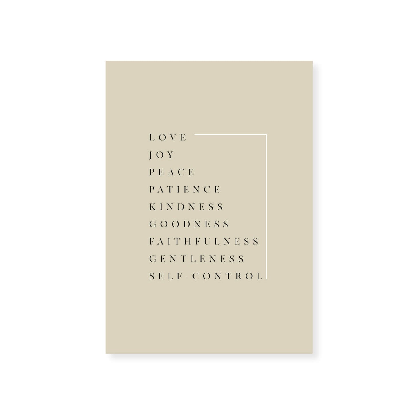 Fruit of the Spirit Wall Art 2 | Minimalist Design