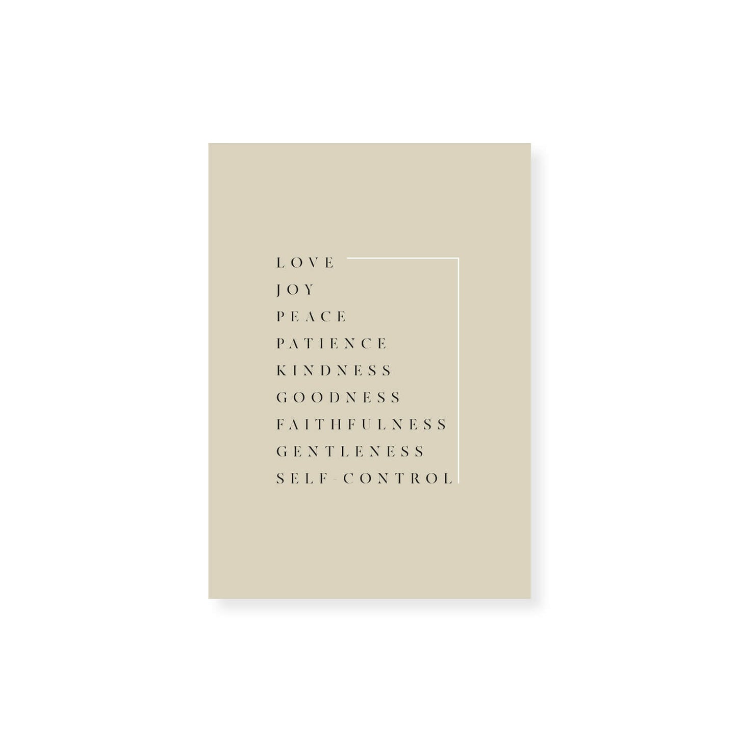 Fruit of the Spirit Wall Art 2 | Minimalist Design