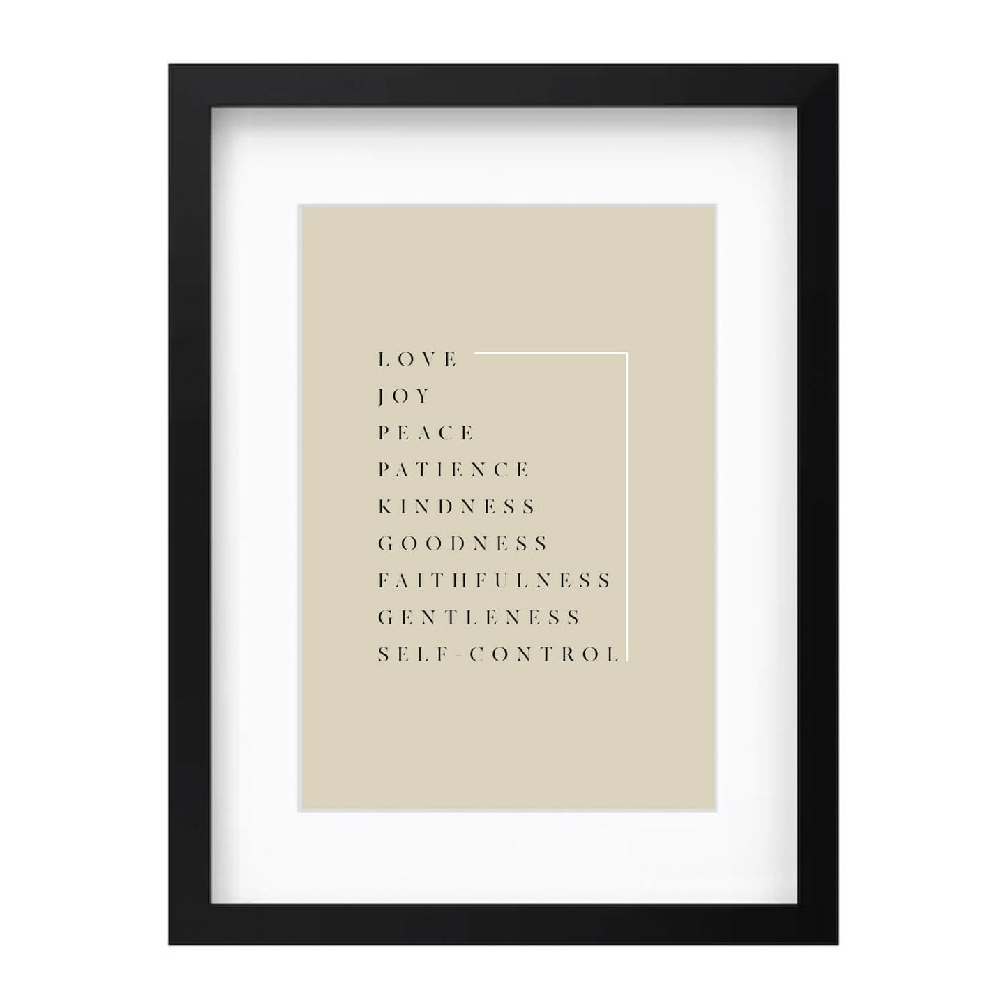 Fruit of the Spirit Wall Art 2 | Minimalist Design