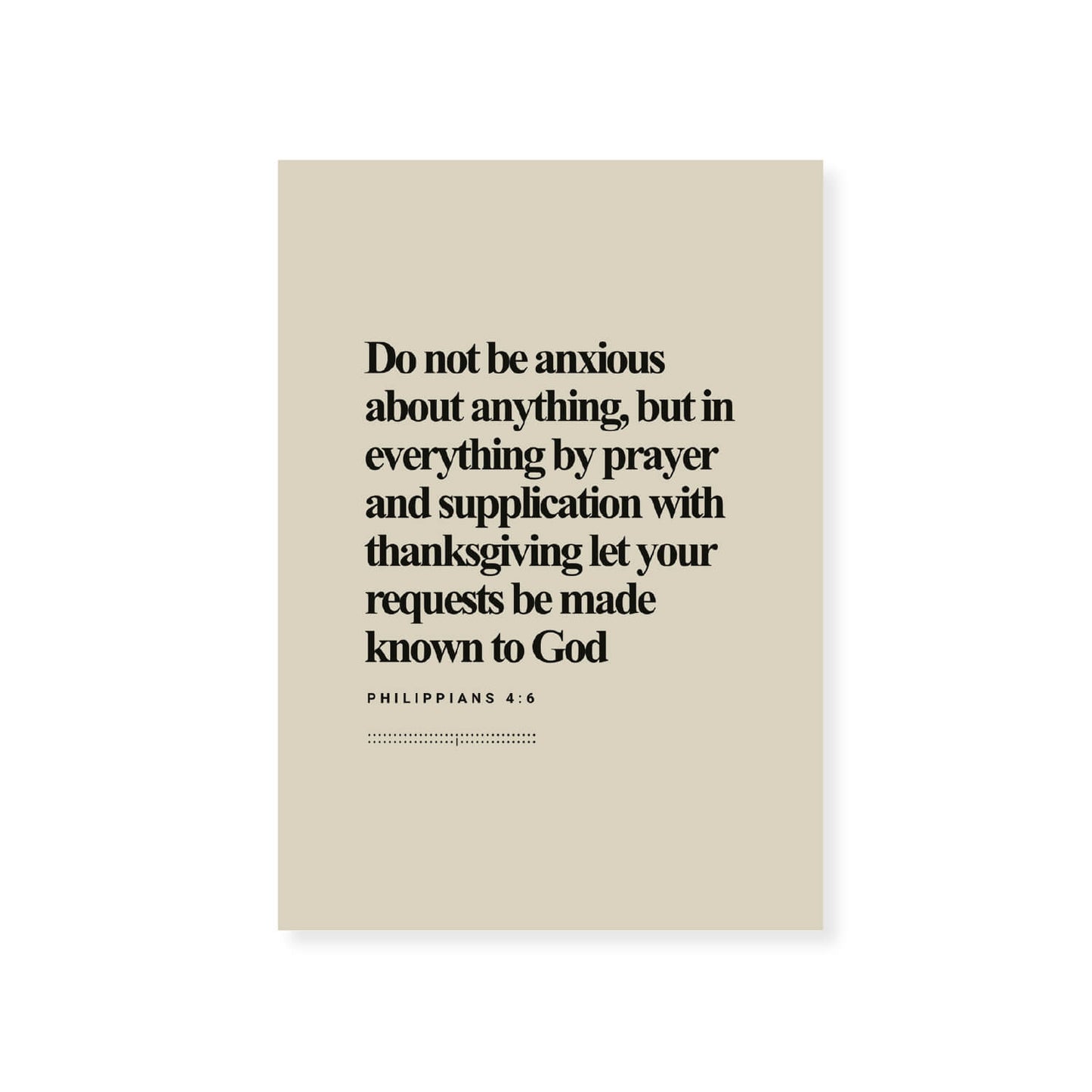 Philippians 4:6 Verse | Minimalist Design