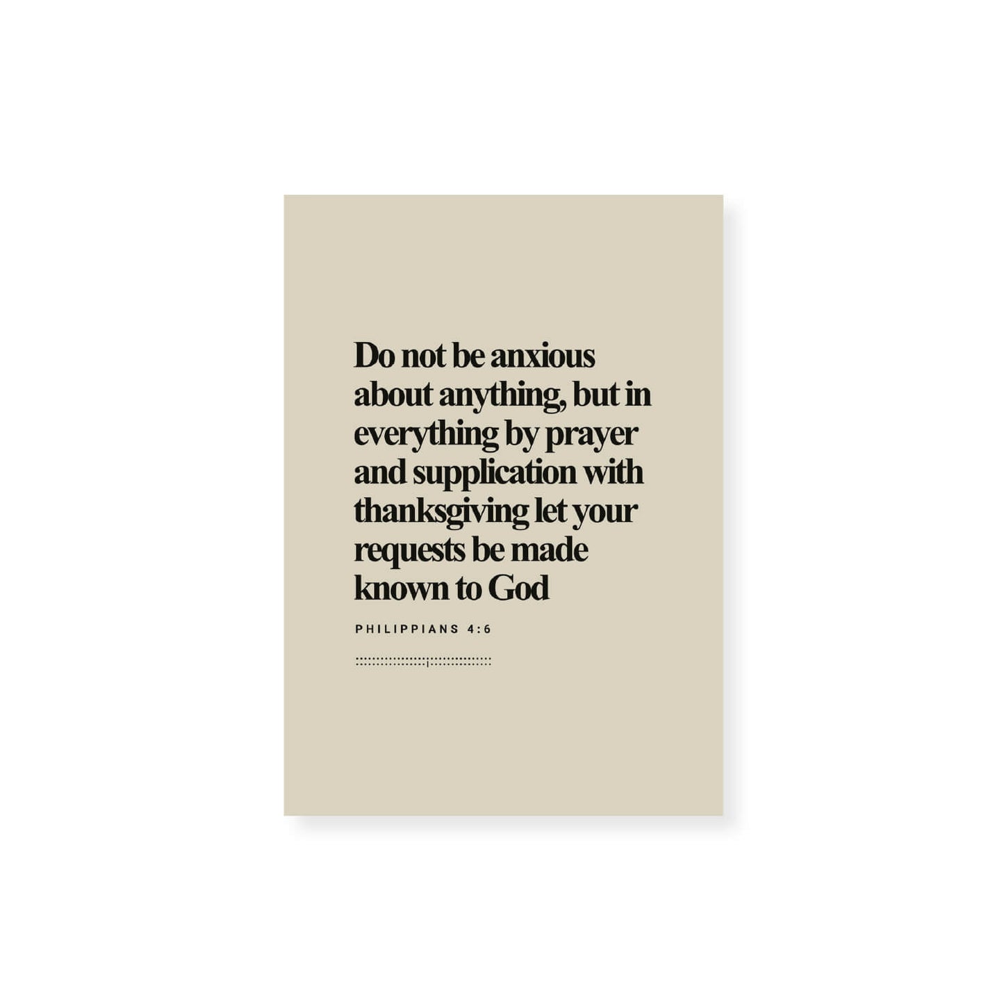 Philippians 4:6 Verse | Minimalist Design