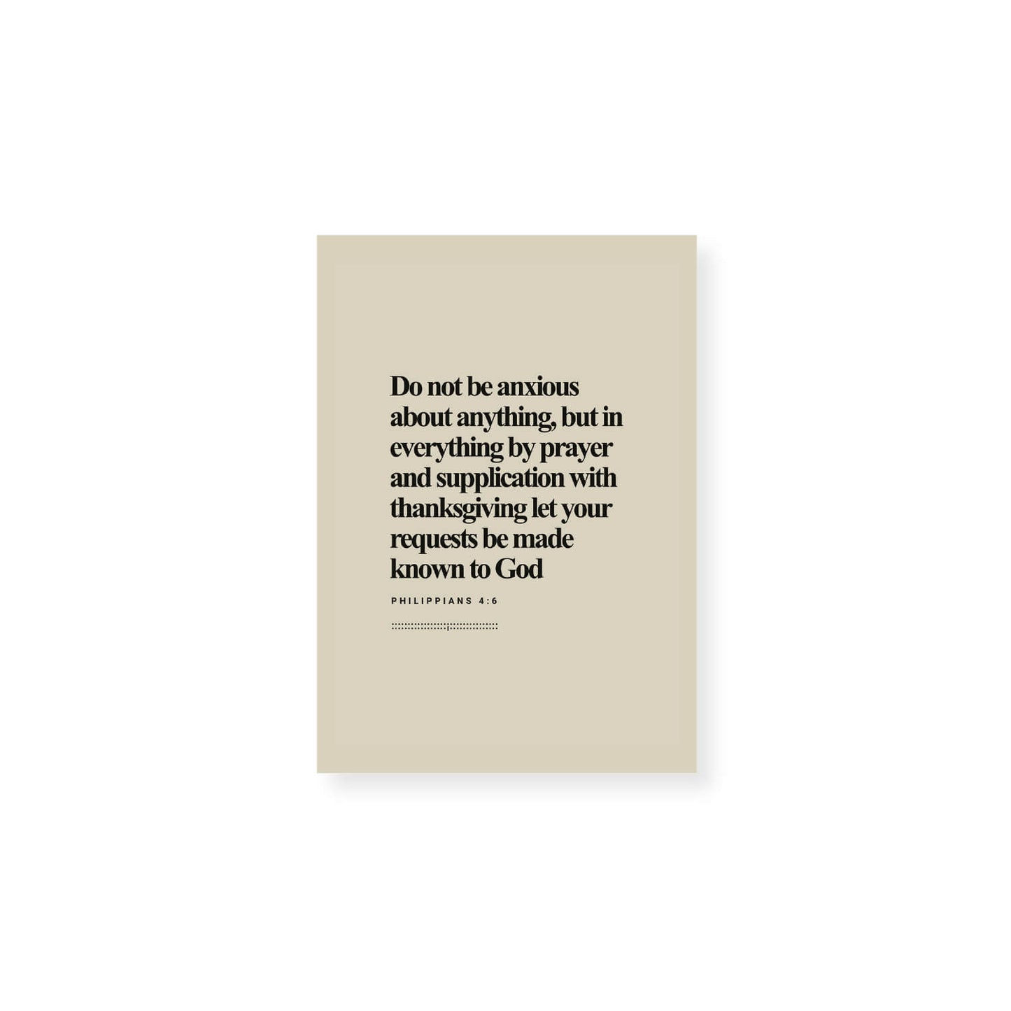 Philippians 4:6 Verse | Minimalist Design