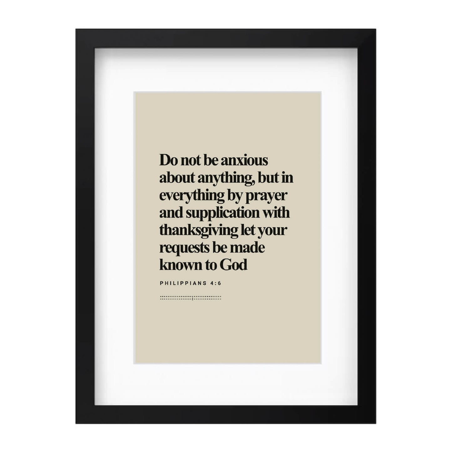 Philippians 4:6 Verse | Minimalist Design