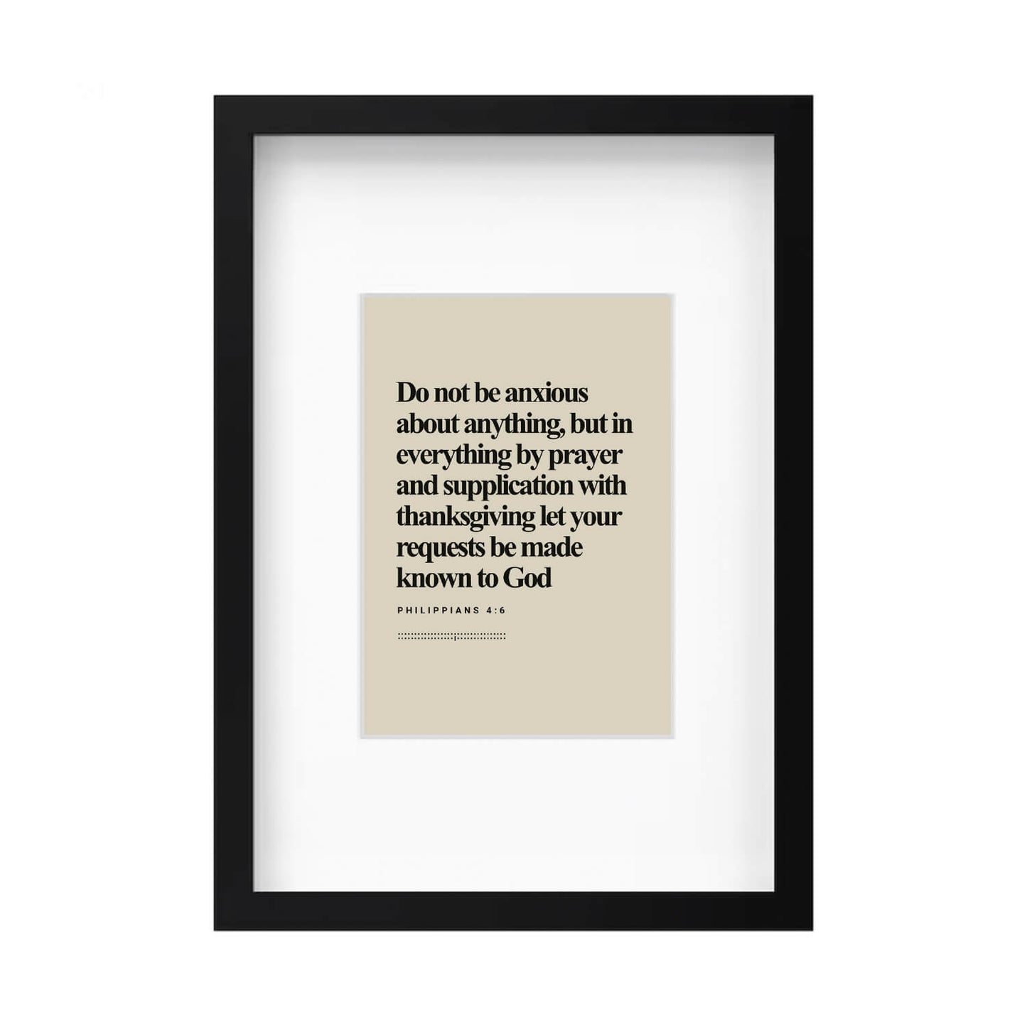 Philippians 4:6 Verse | Minimalist Design