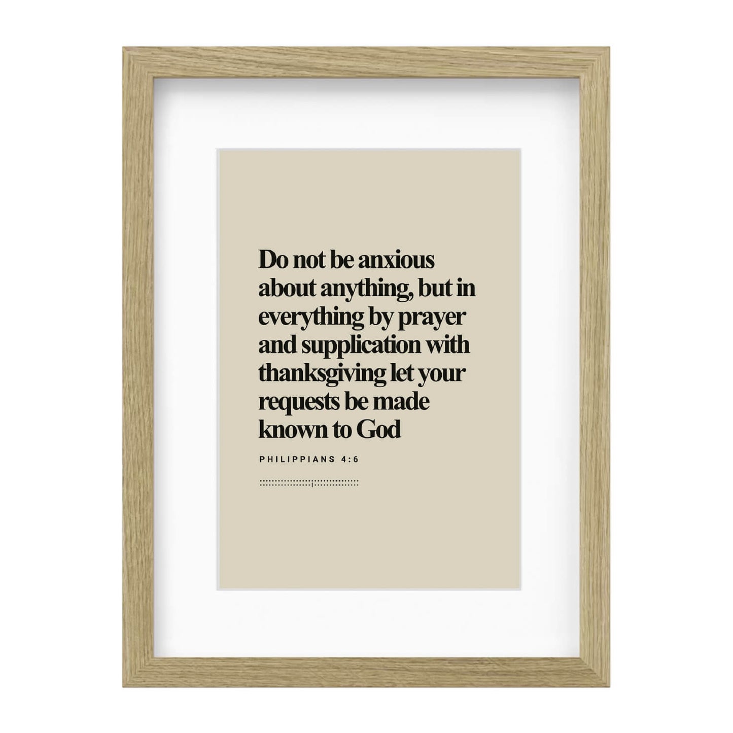 Philippians 4:6 Verse | Minimalist Design