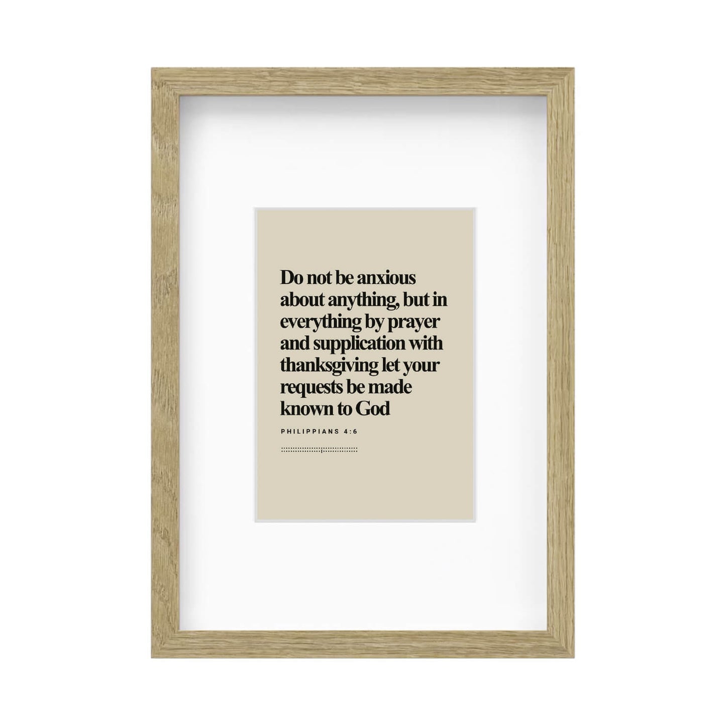 Philippians 4:6 Verse | Minimalist Design