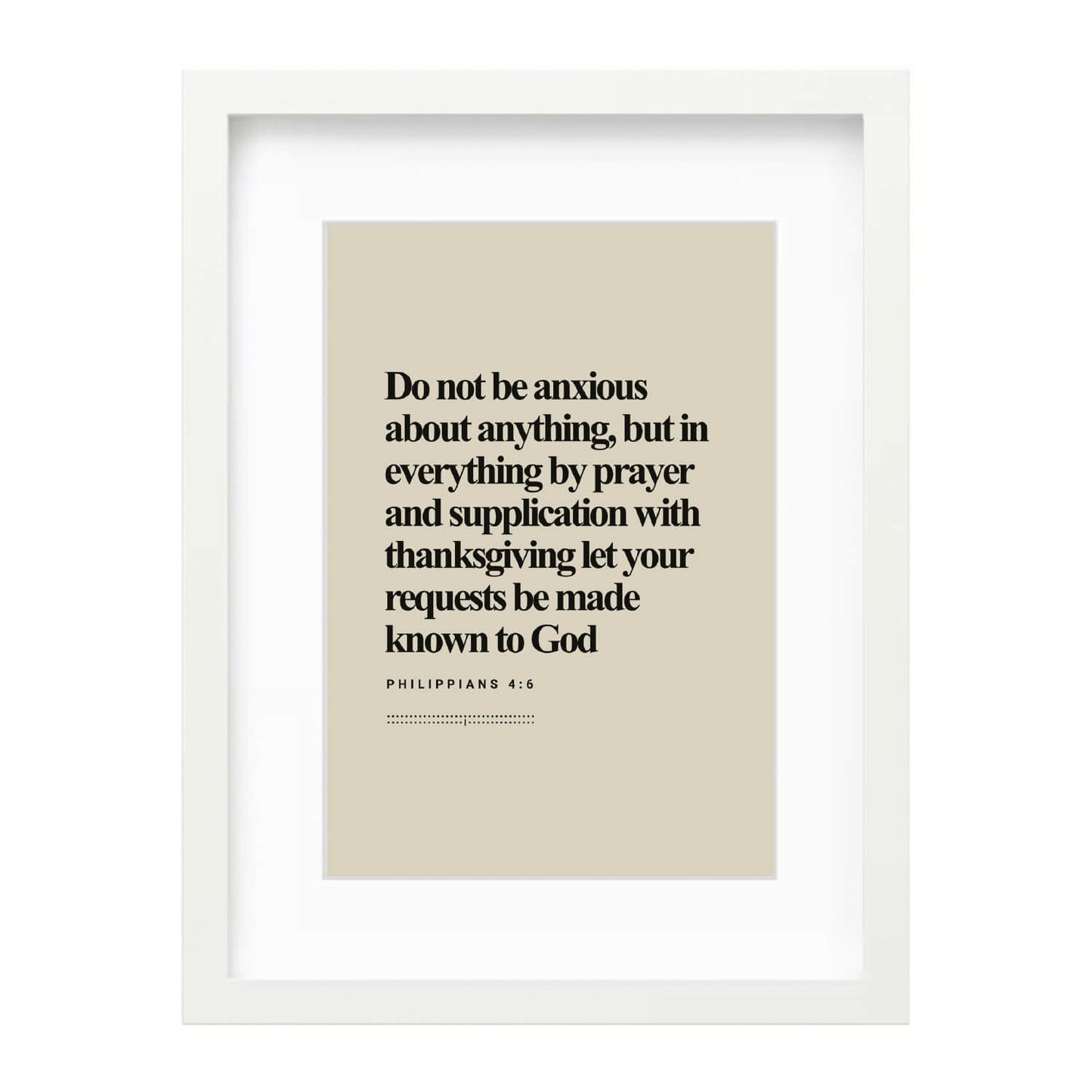 Philippians 4:6 Verse | Minimalist Design