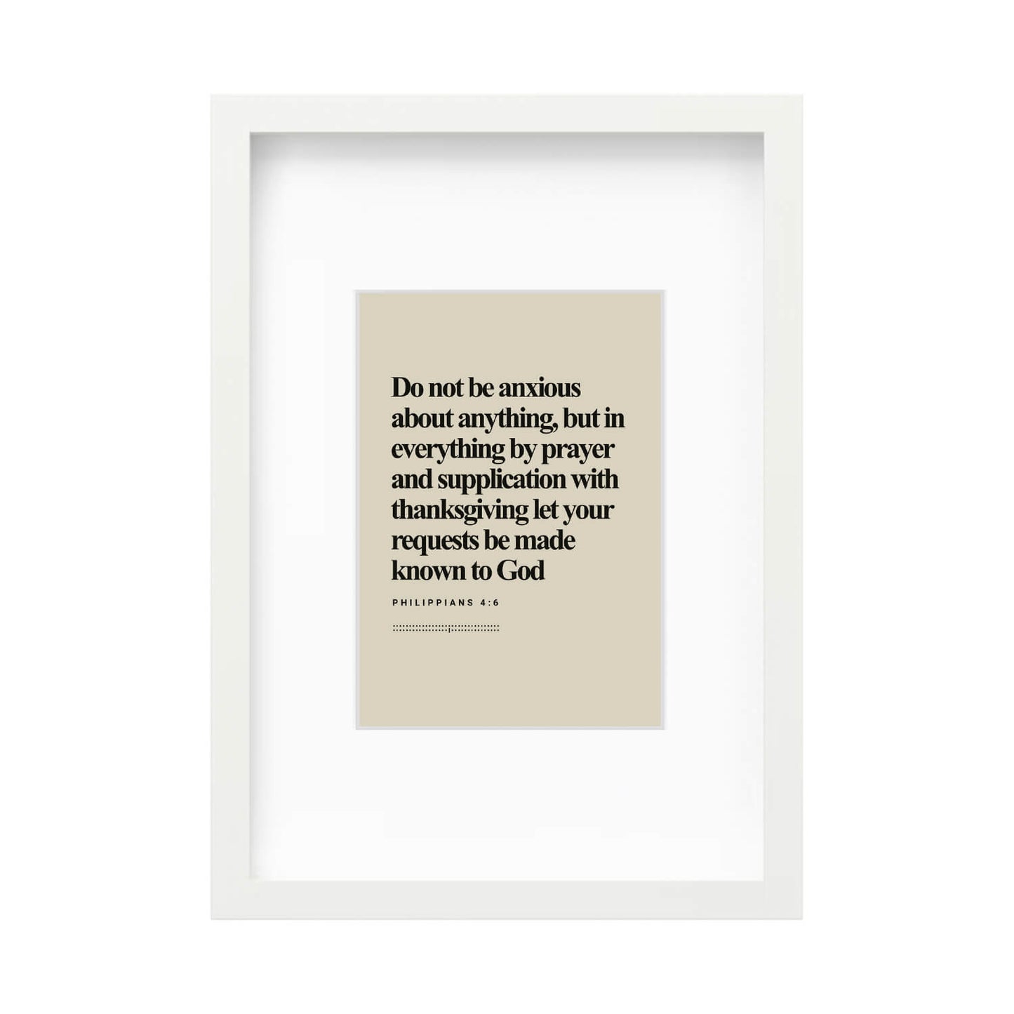 Philippians 4:6 Verse | Minimalist Design