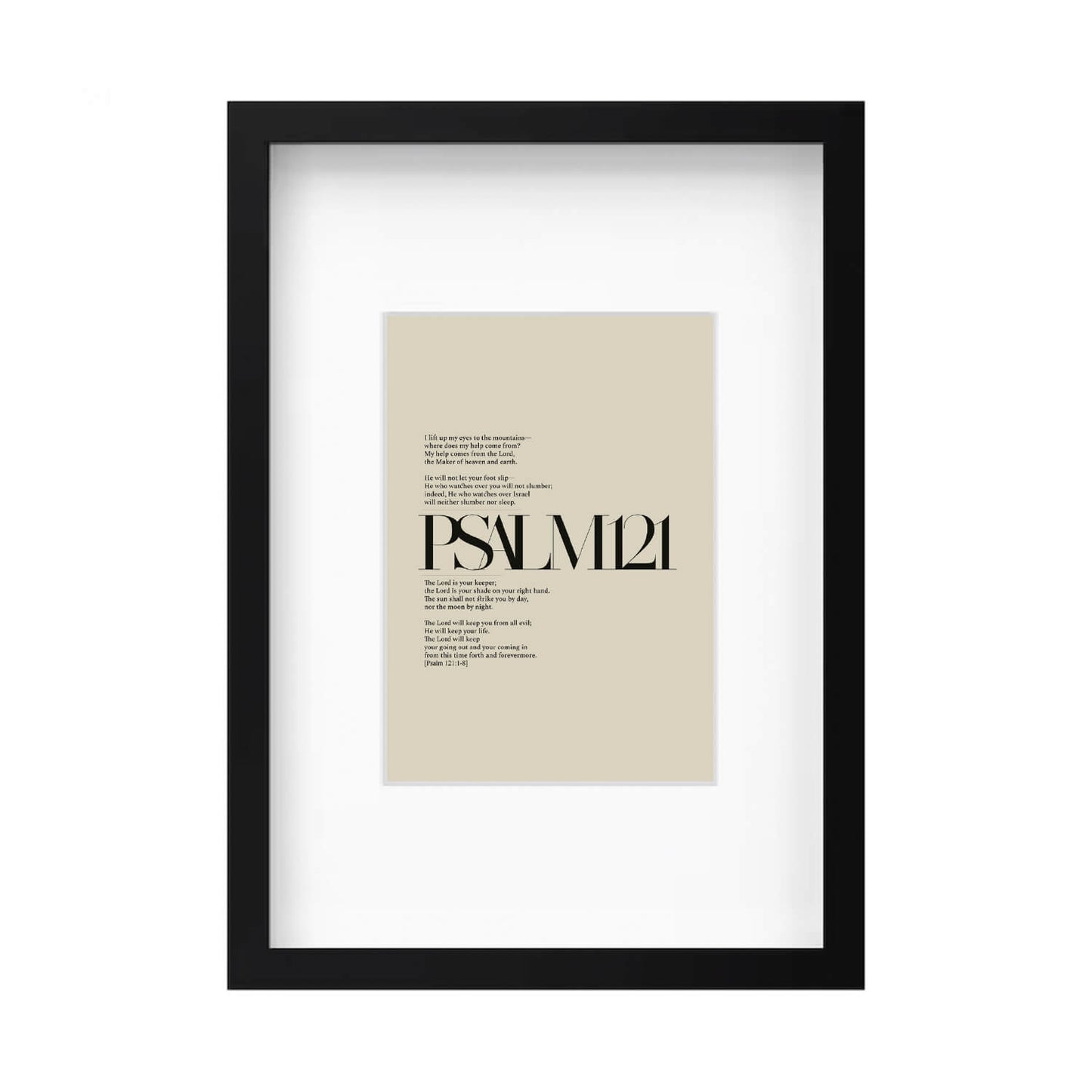 Psalm 121 Full Chapter | Minimalist Design