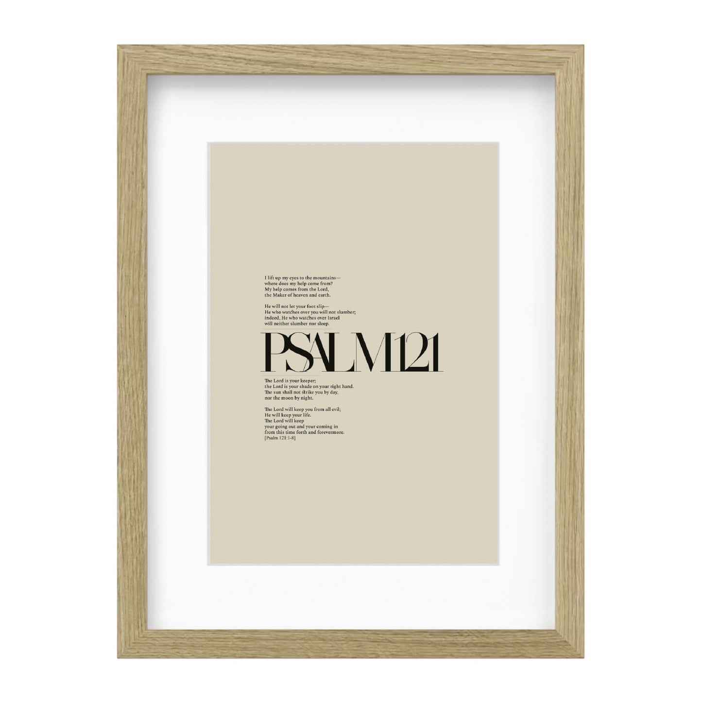 Psalm 121 Full Chapter | Minimalist Design