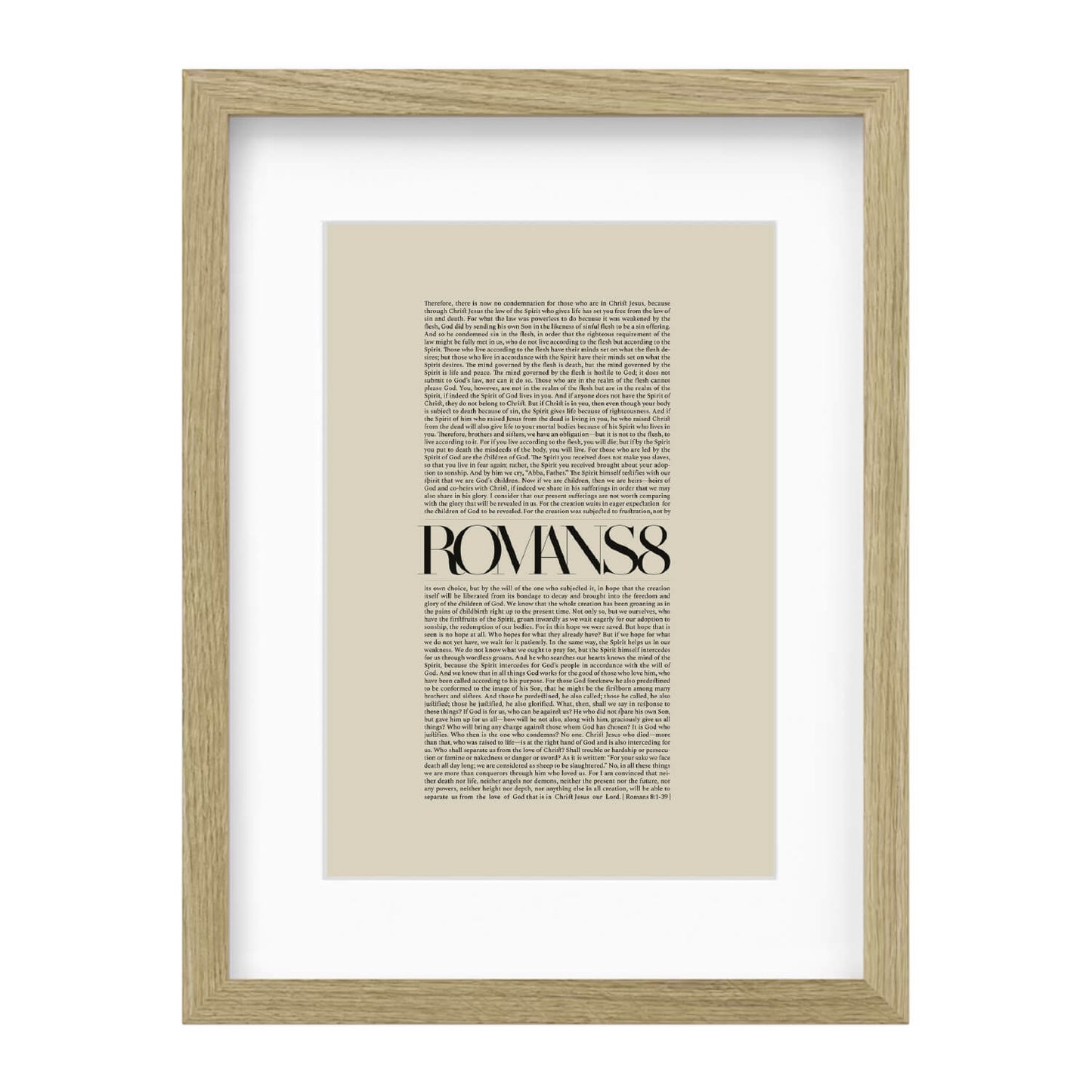 Romans 8 Full Chapter | Minimalist Design