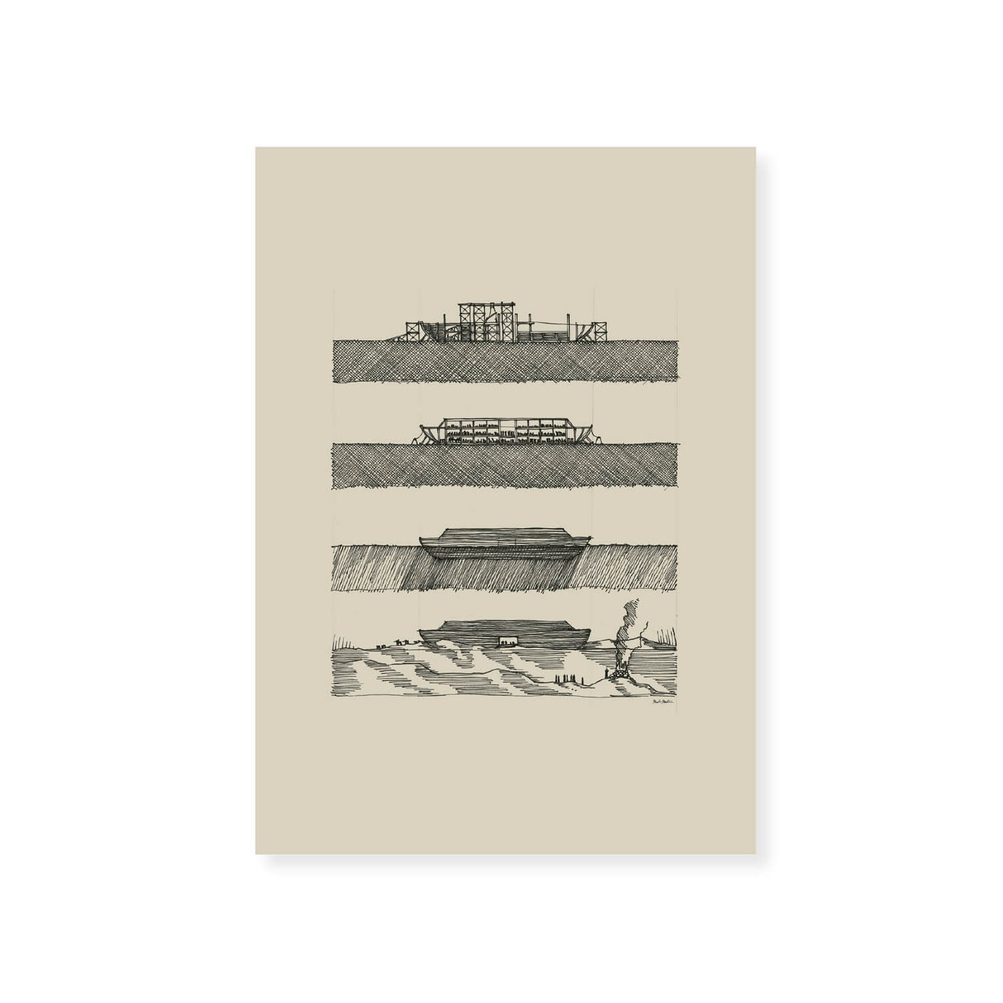 Noah's Ark 4 Stages Side View