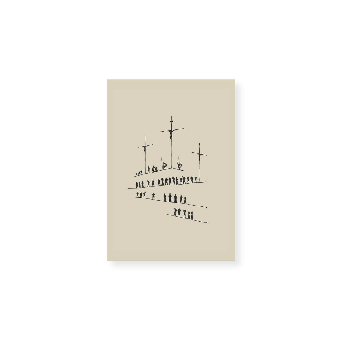 Calvary Cross Minimalist Sketch