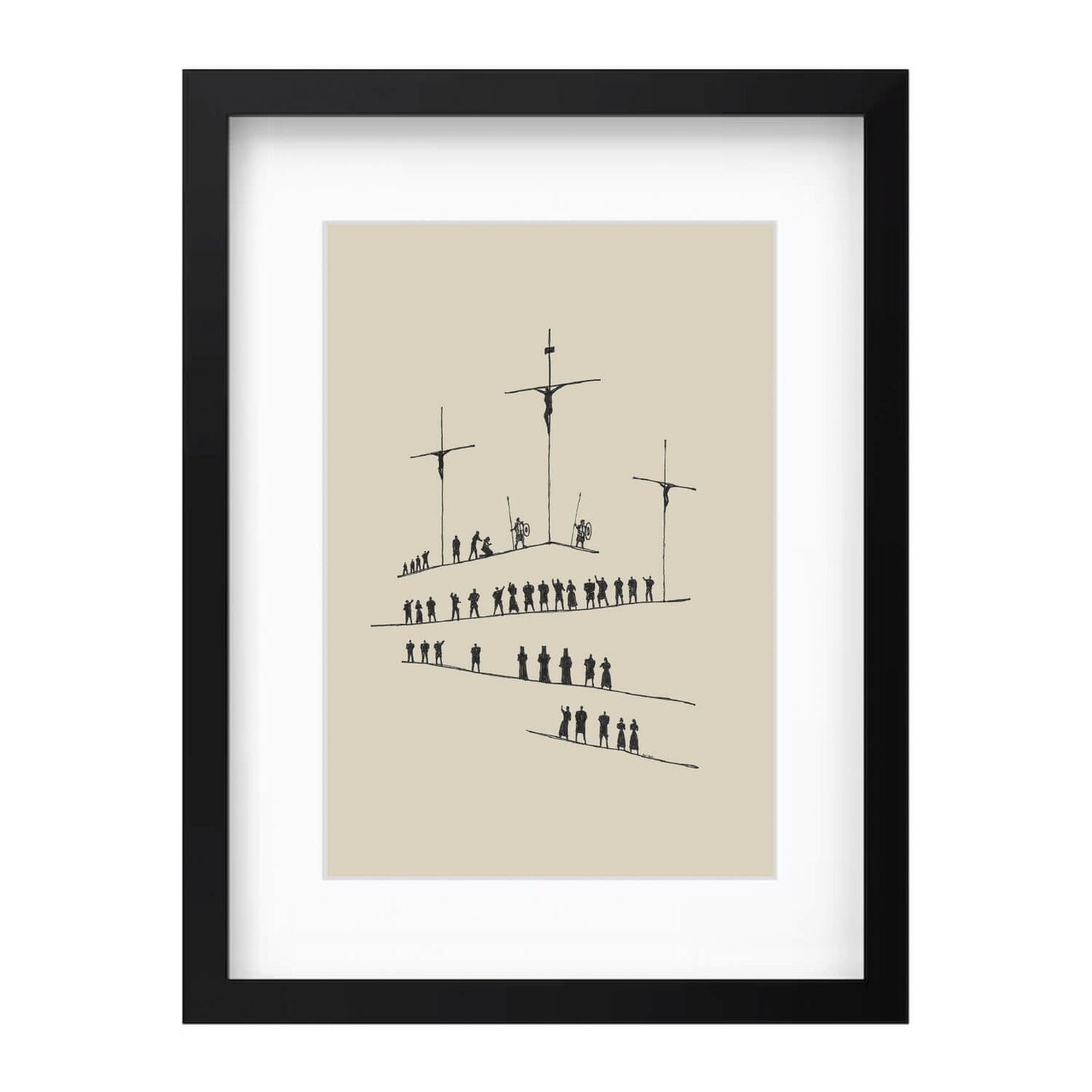 Calvary Cross Minimalist Sketch