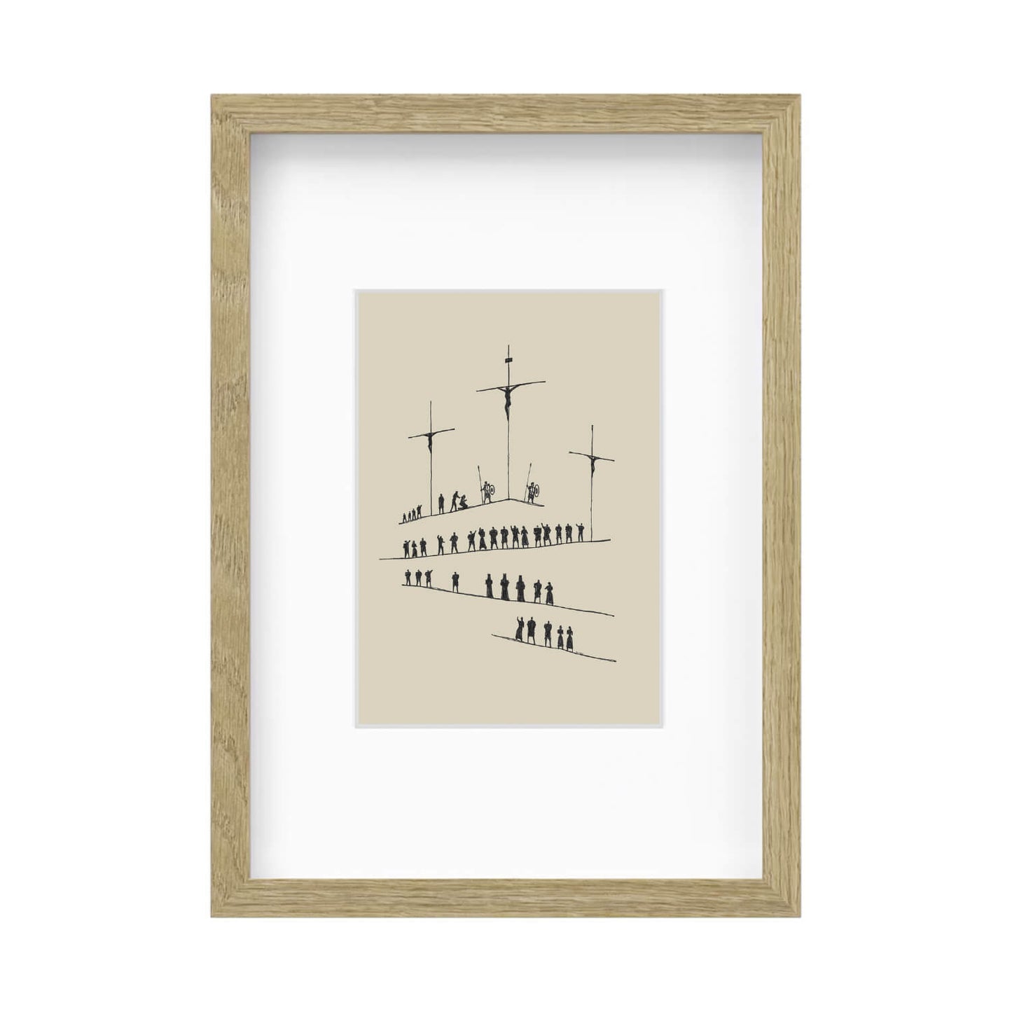 Calvary Cross Minimalist Sketch