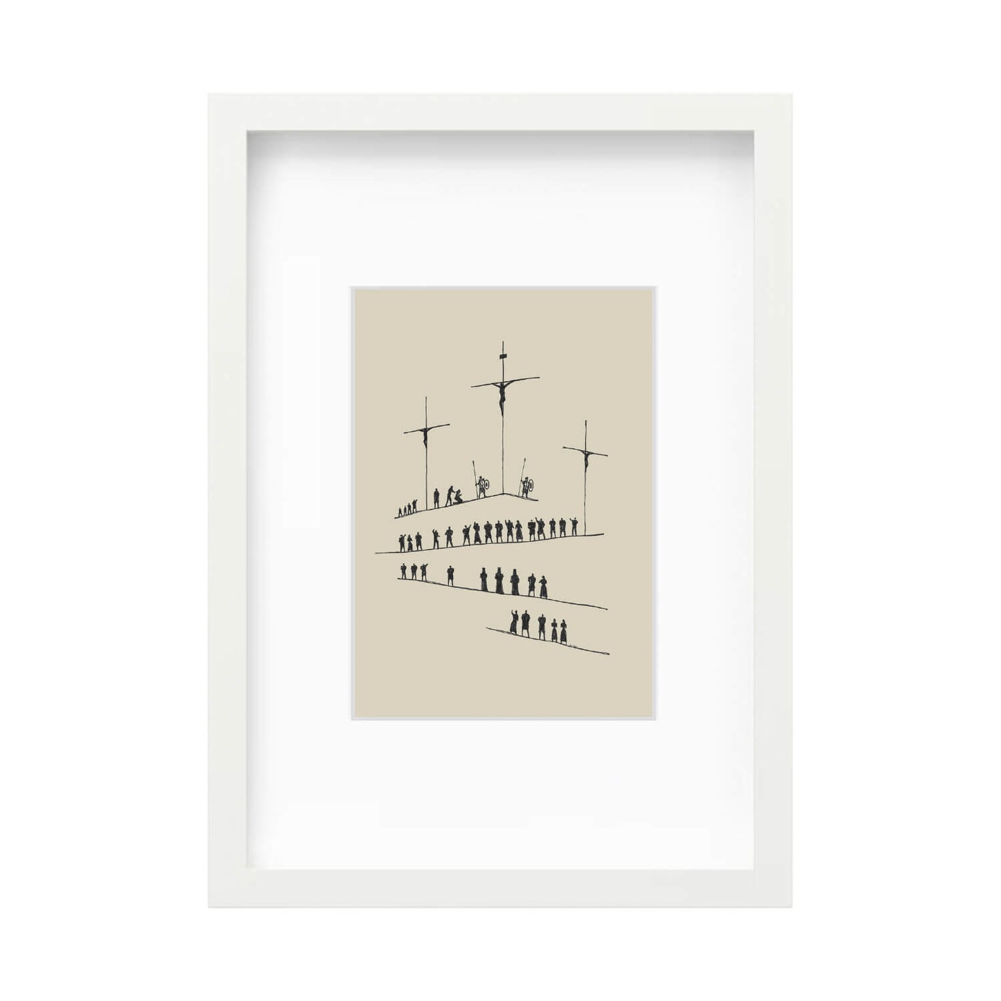 Calvary Cross Minimalist Sketch