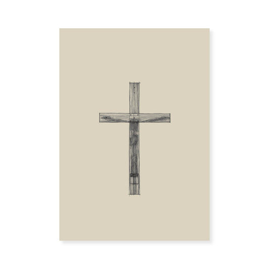 Cross Minimalist Sketch
