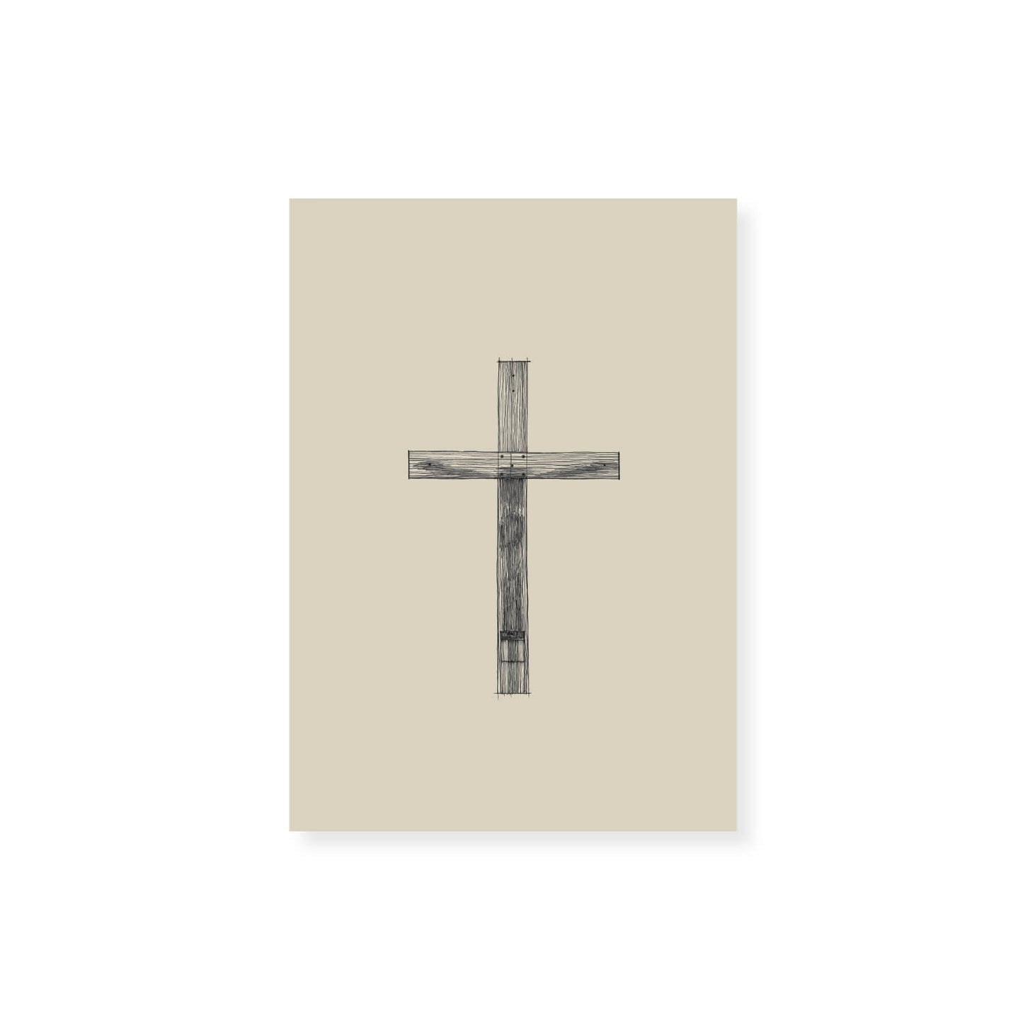 Cross Minimalist Sketch