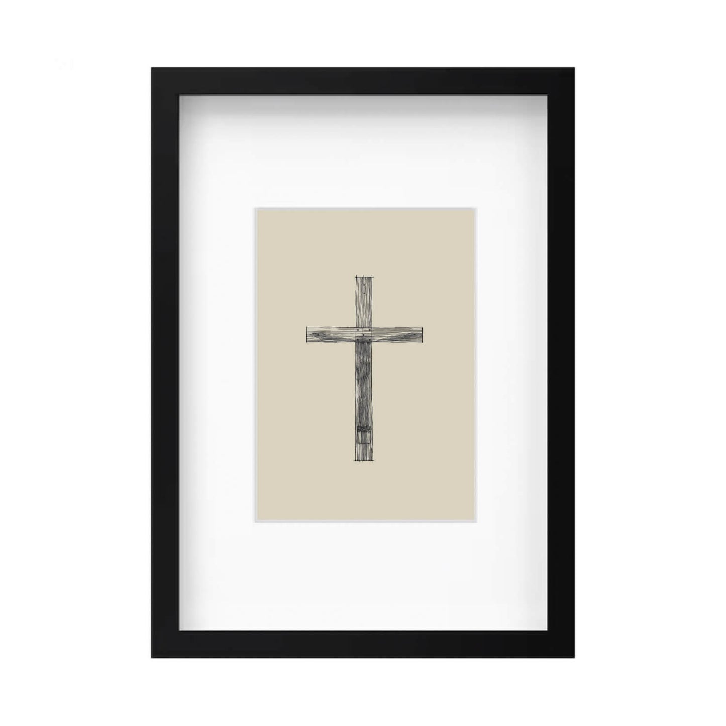 Cross Minimalist Sketch