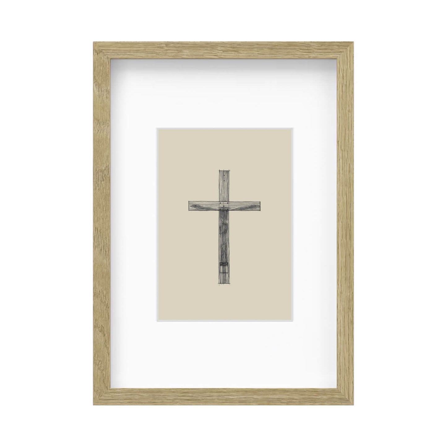 Cross Minimalist Sketch